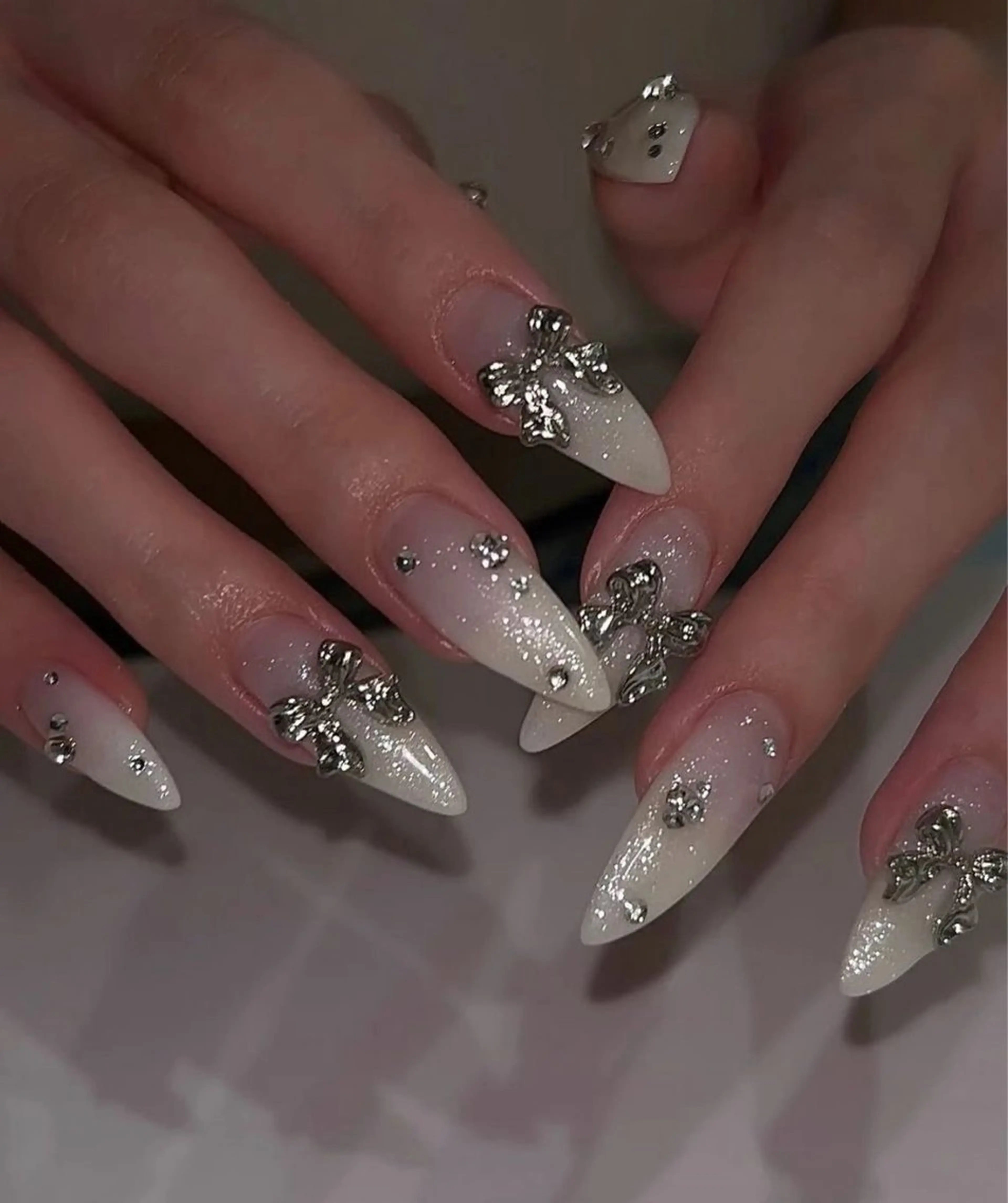 ネイル ボルドー チークネイル 長さ出し フレンチネイル ジェルネイル ハンドネイル Belle Nail Salonのネイルデザイン