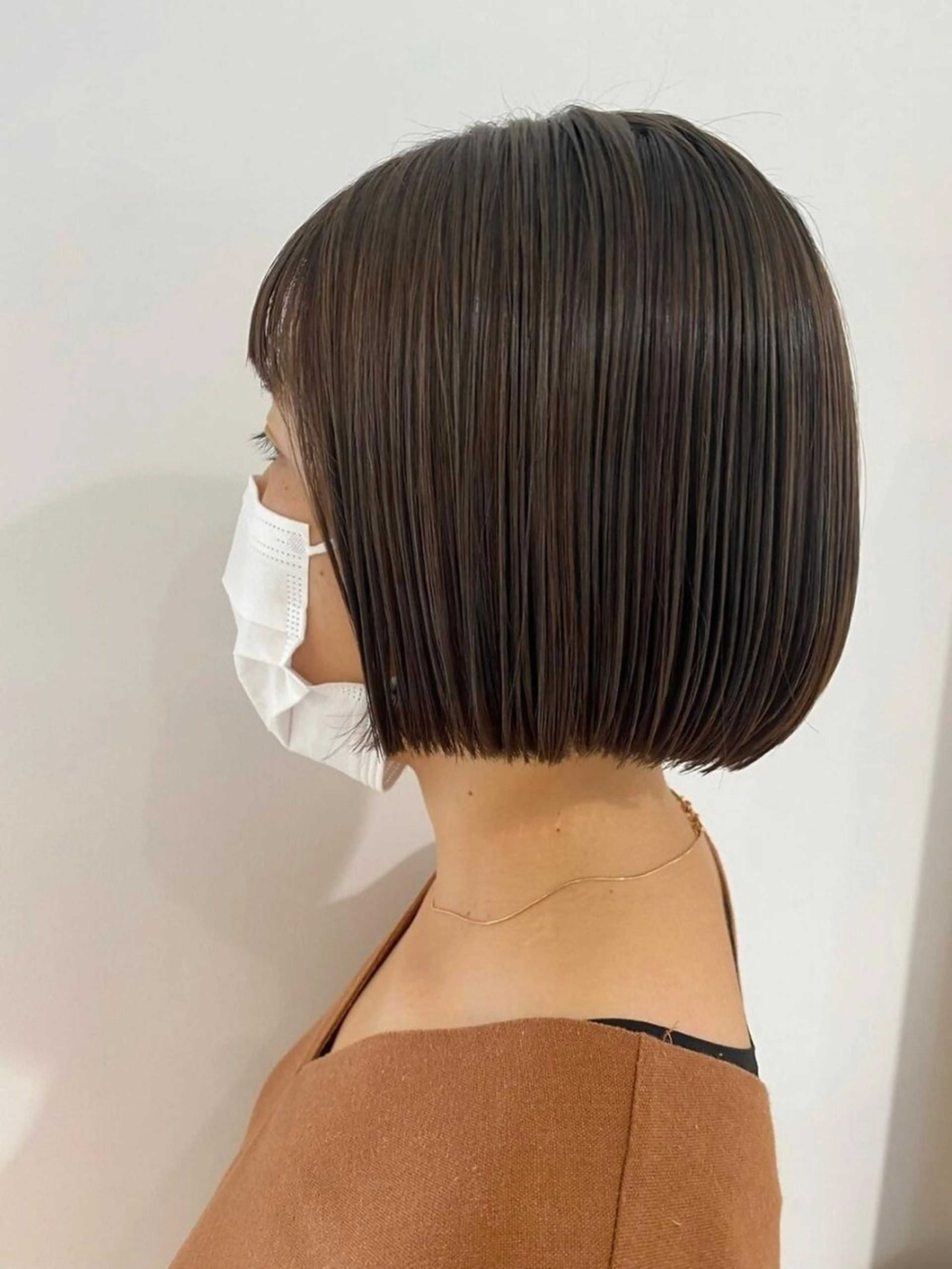 ショート カラー カット ヘアカラー トリートメント 鈴木弥月/大人ボブ× 透明感カラーのヘアスタイル