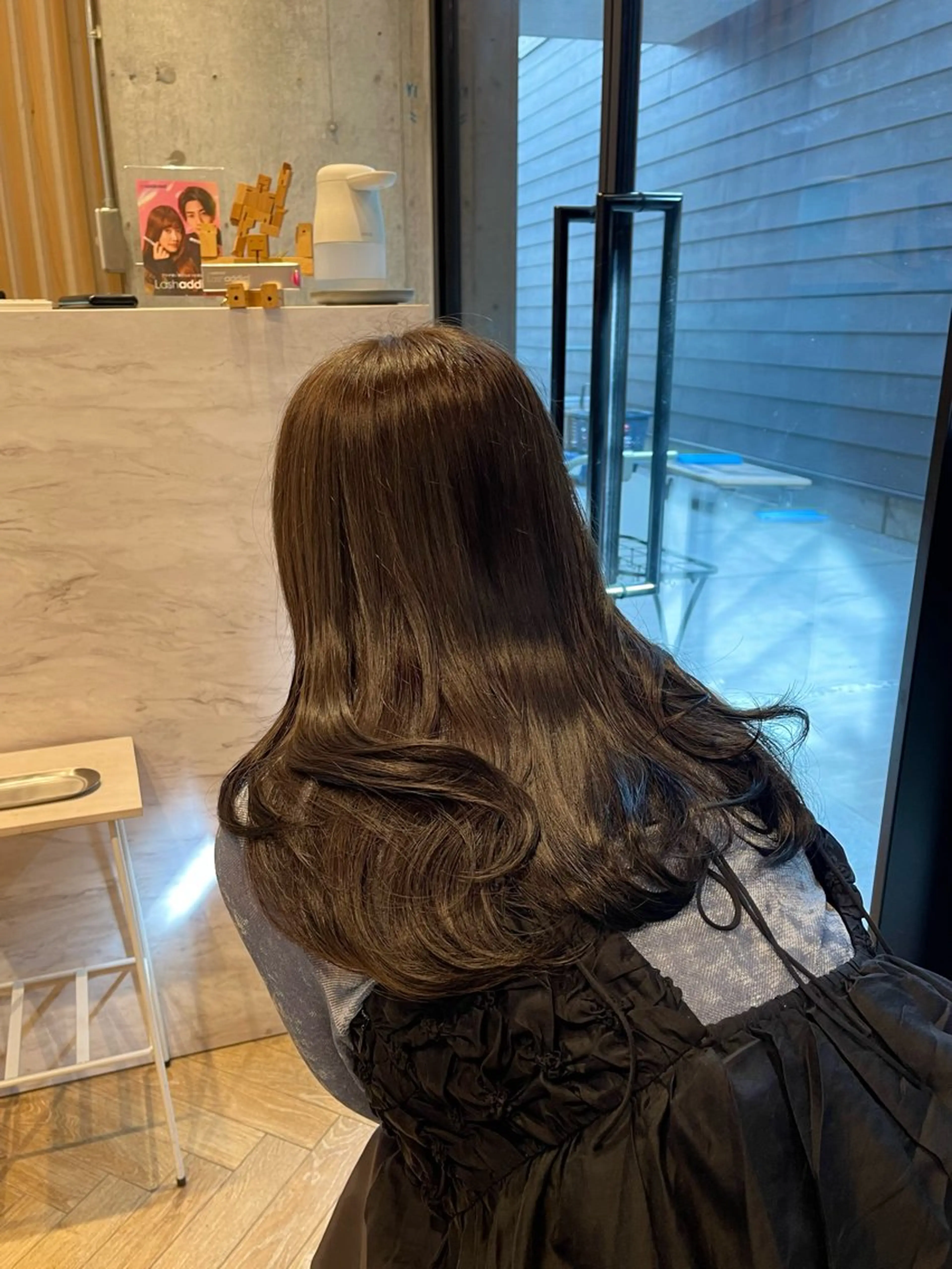 セミロング カラー ベージュカラー 愛莉/ラベンダー/ ベージュ/ブラウンのヘアスタイル