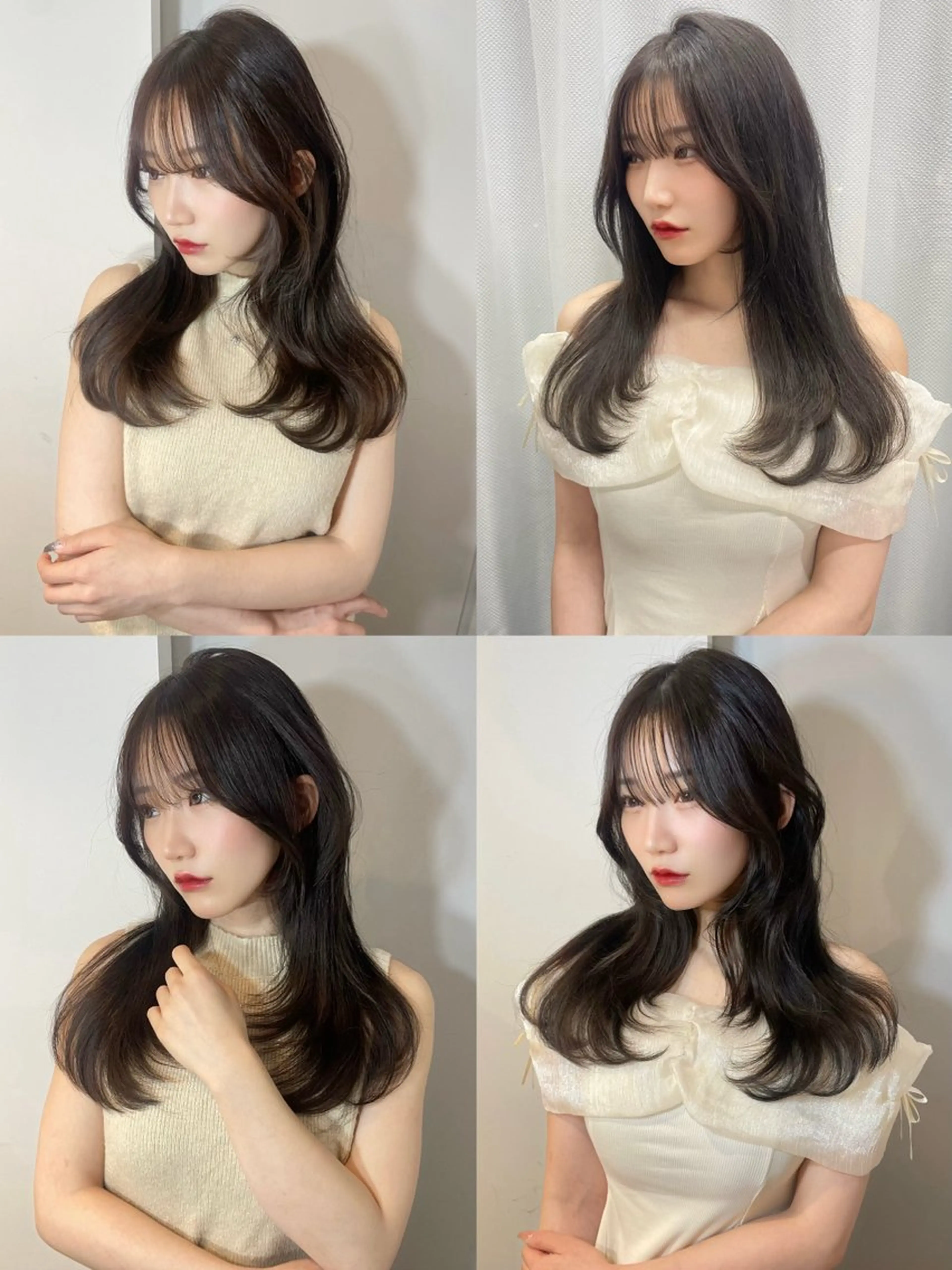 ロング カラー レイヤーカット/ 縮毛矯正/ミサキ💐のヘアスタイル