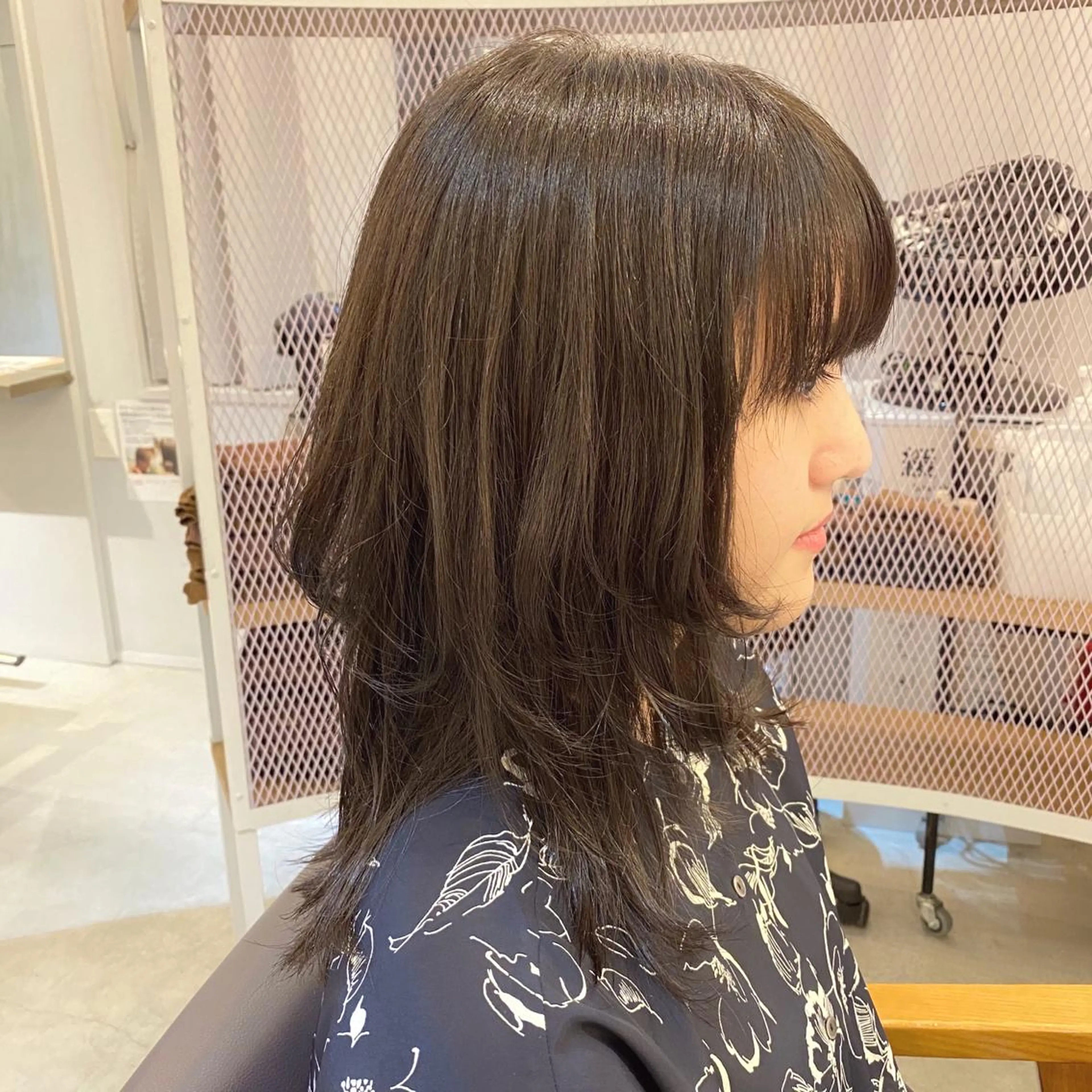 ロング 顔周りデザイン/ ママ美容師/濱ほのかのヘアスタイル