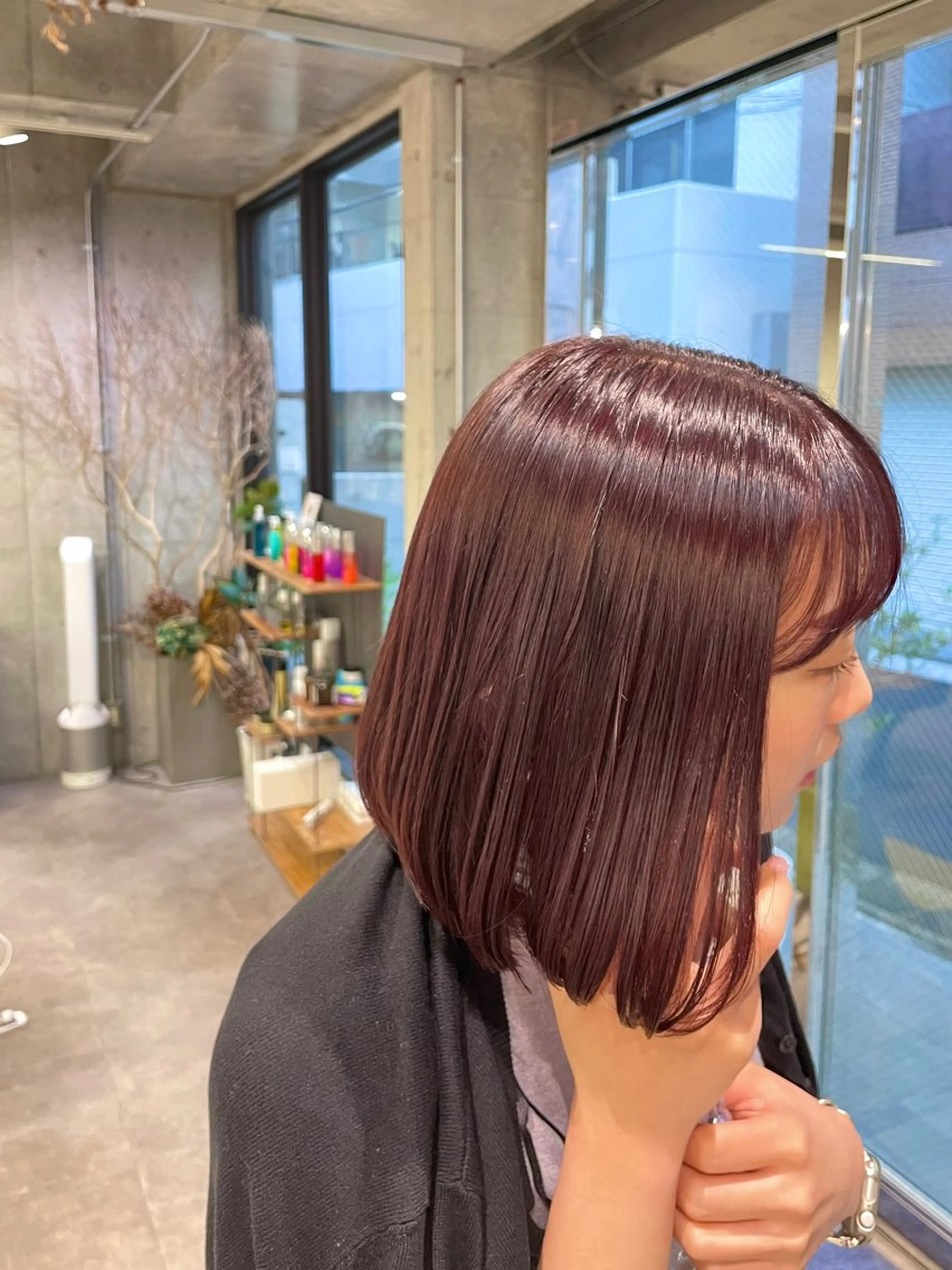 ミディアム カラー clam. yuu🦩のヘアスタイル