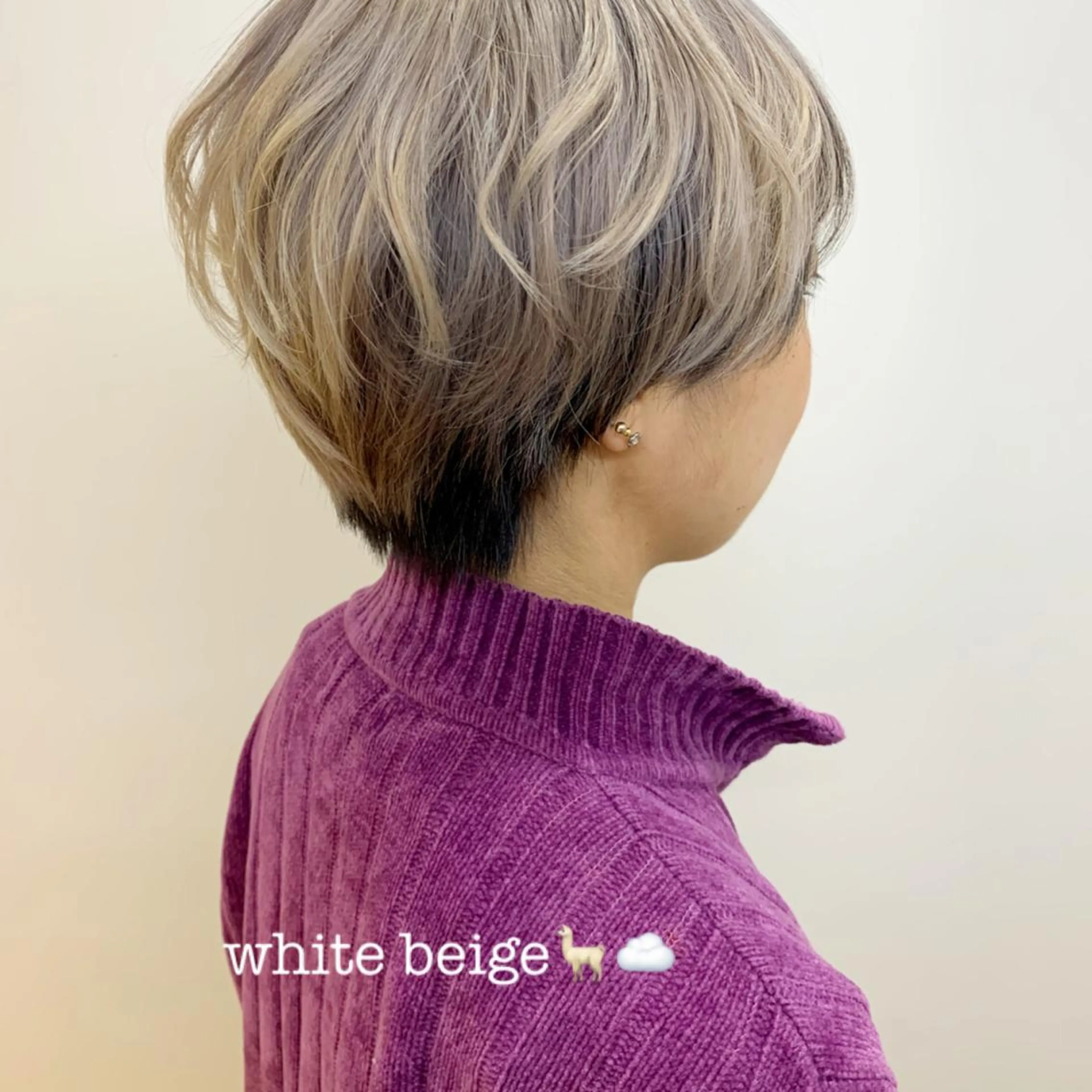 ショート カラー ヘアカラー トリートメント yuka .のヘアスタイル