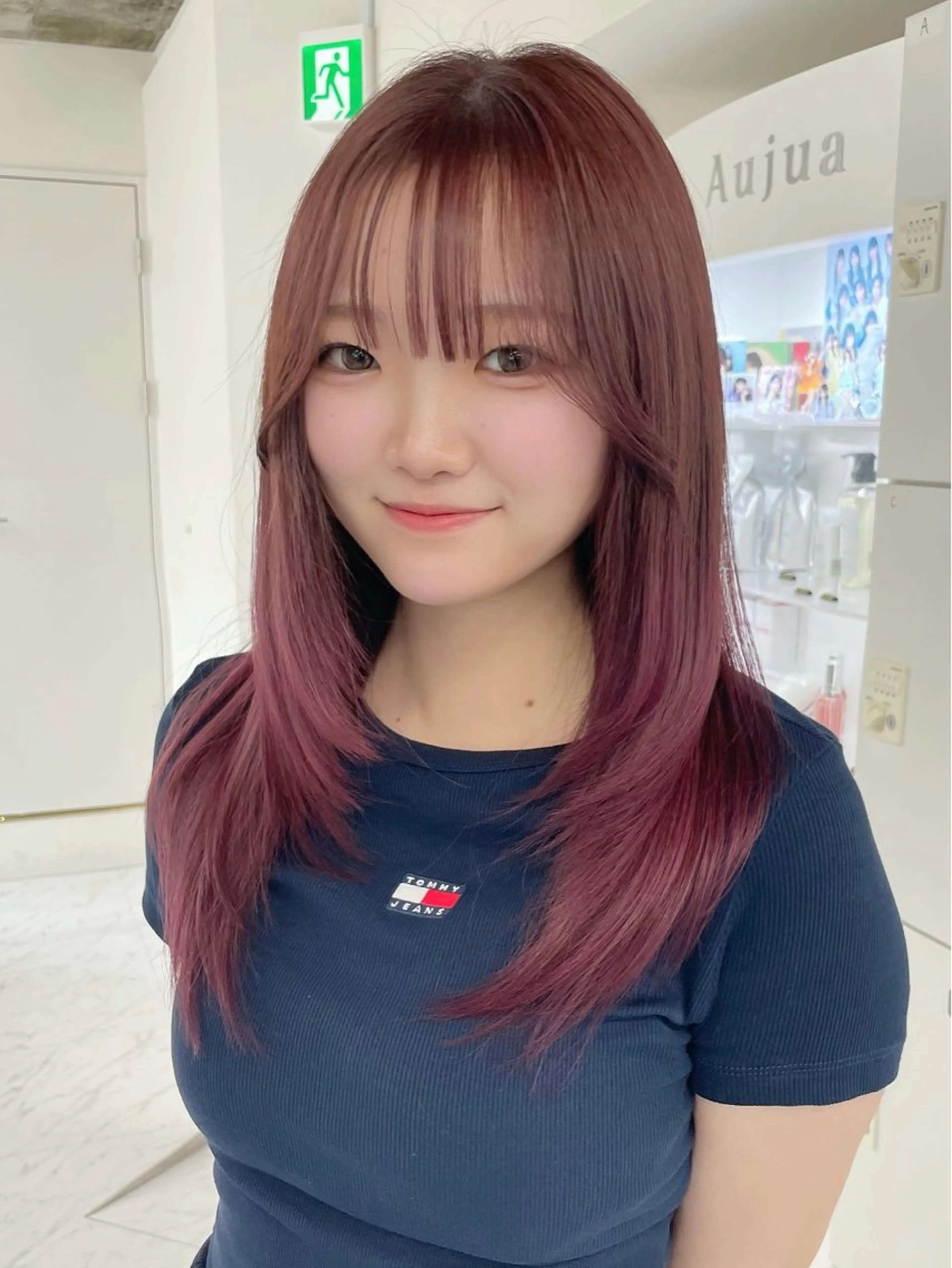 セミロング カラー シールエクステ ブリーチ ケアブリーチ ダブルカラー インナーカラー カット ヘアカラー トリートメント loa所属・🔗透明感カラー🔗 エクステ✂️はるちかのヘアスタイル