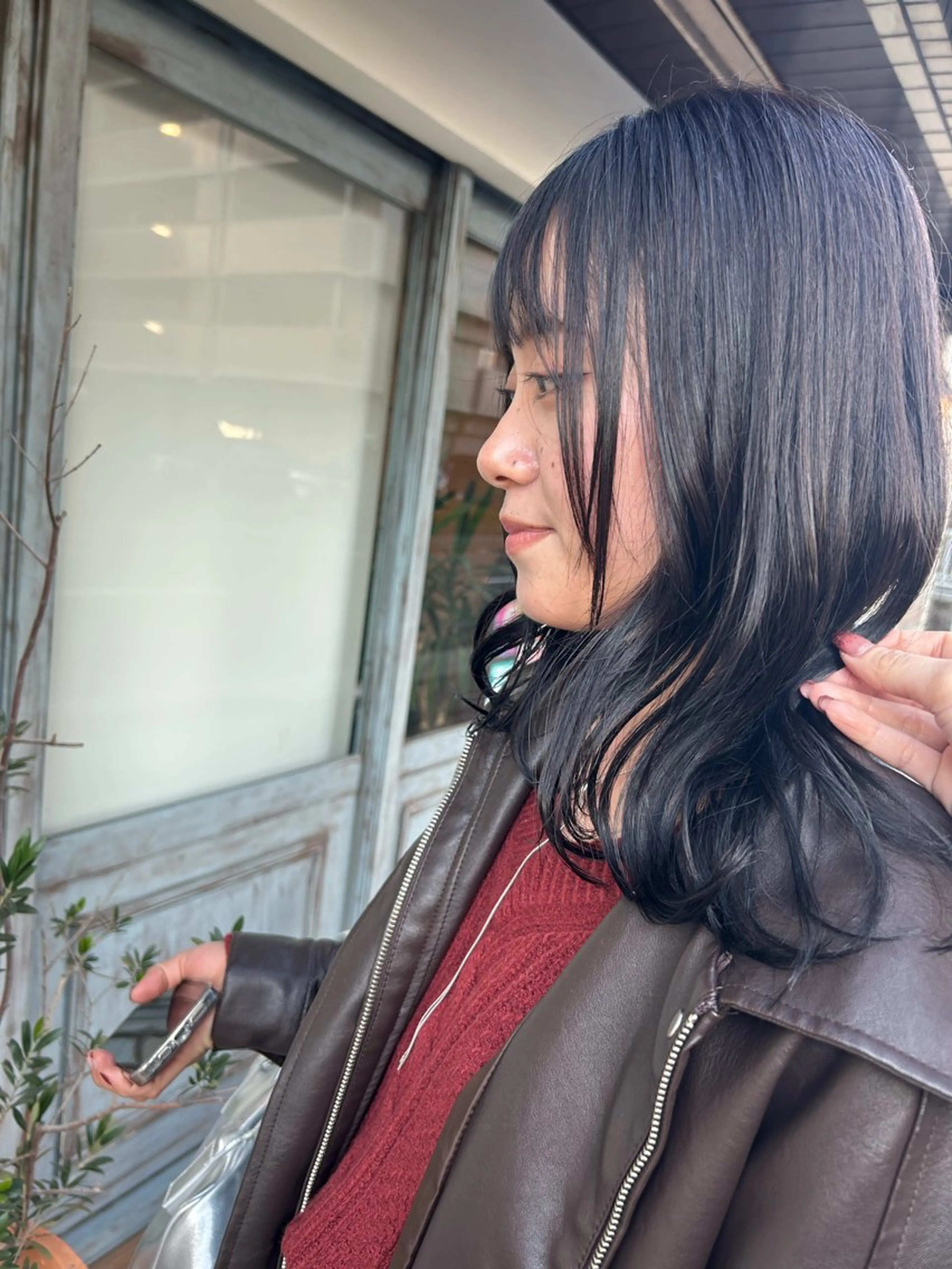 ミディアム トリートメント ボブ/暖色/透明 感カラー/Sachiのヘアスタイル