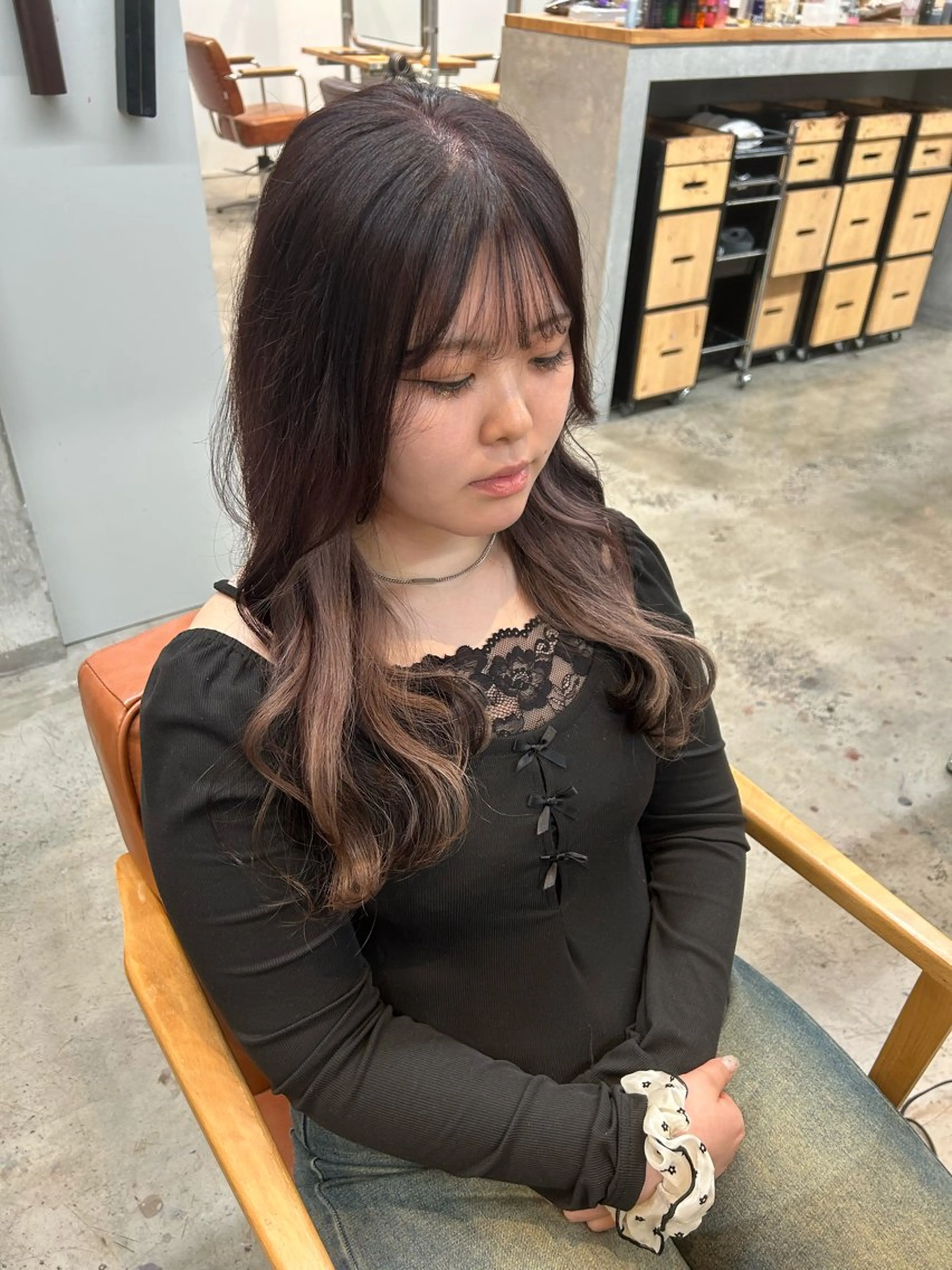 ロング ヘアカラー トリートメント 🎀たな 🧸のヘアスタイル