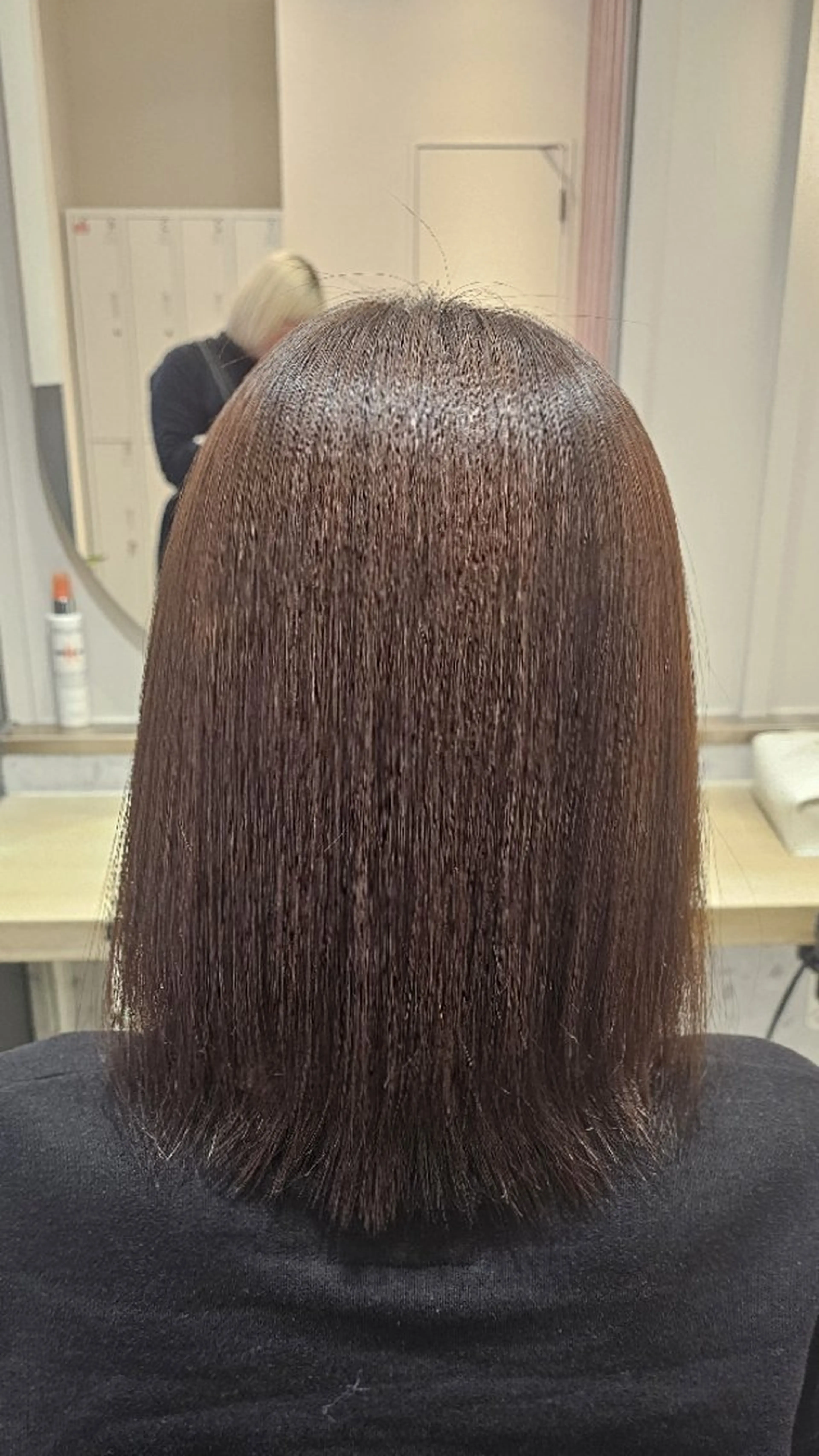 ミディアム 縮毛矯正 🍀☘️阿部 誉叶☘️🍀のヘアスタイル