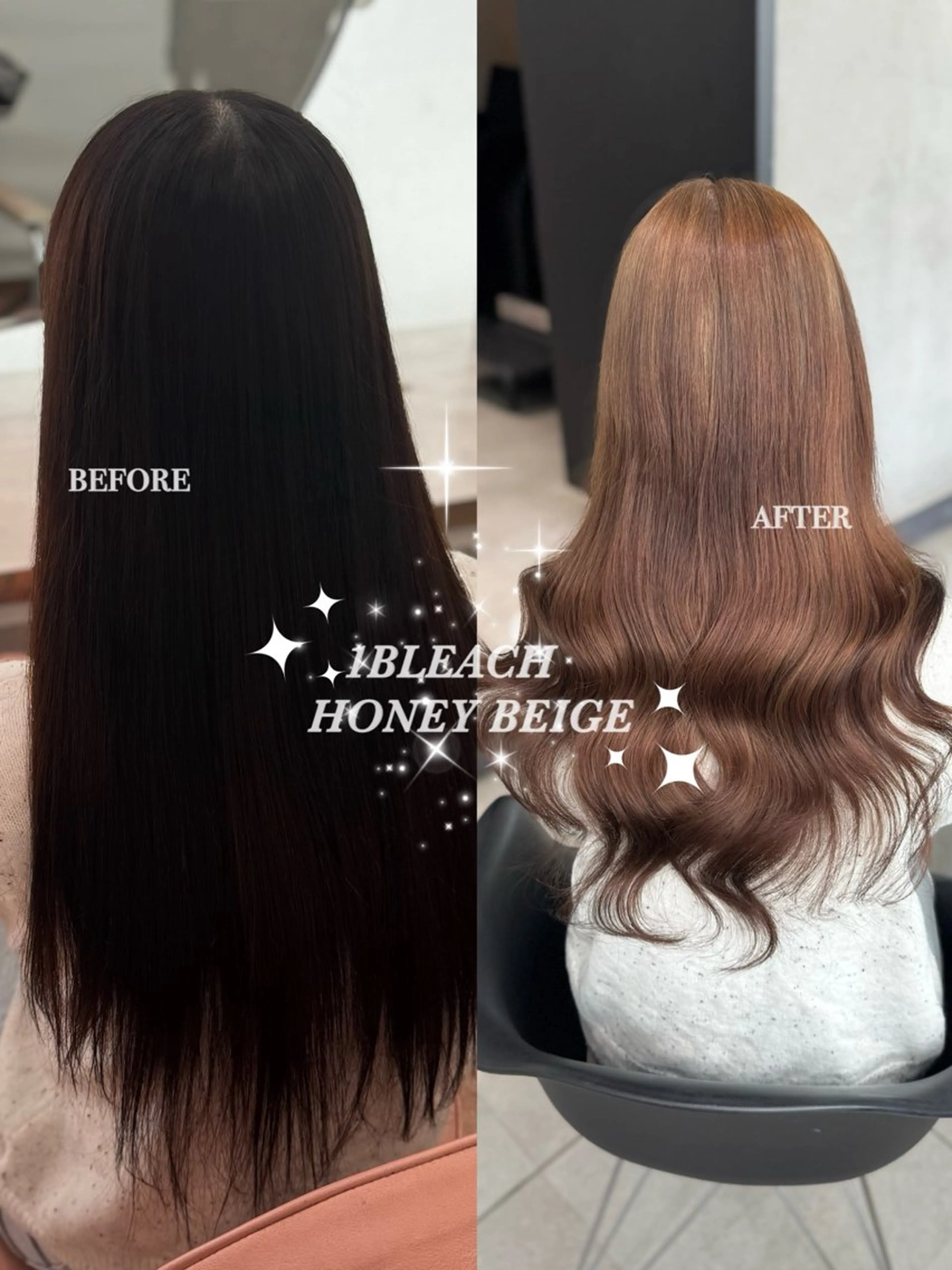 ロング カラー ベージュカラー ブリーチ ヘアカラー 大阪 梅田/ ハイトーン/エクステのヘアスタイル