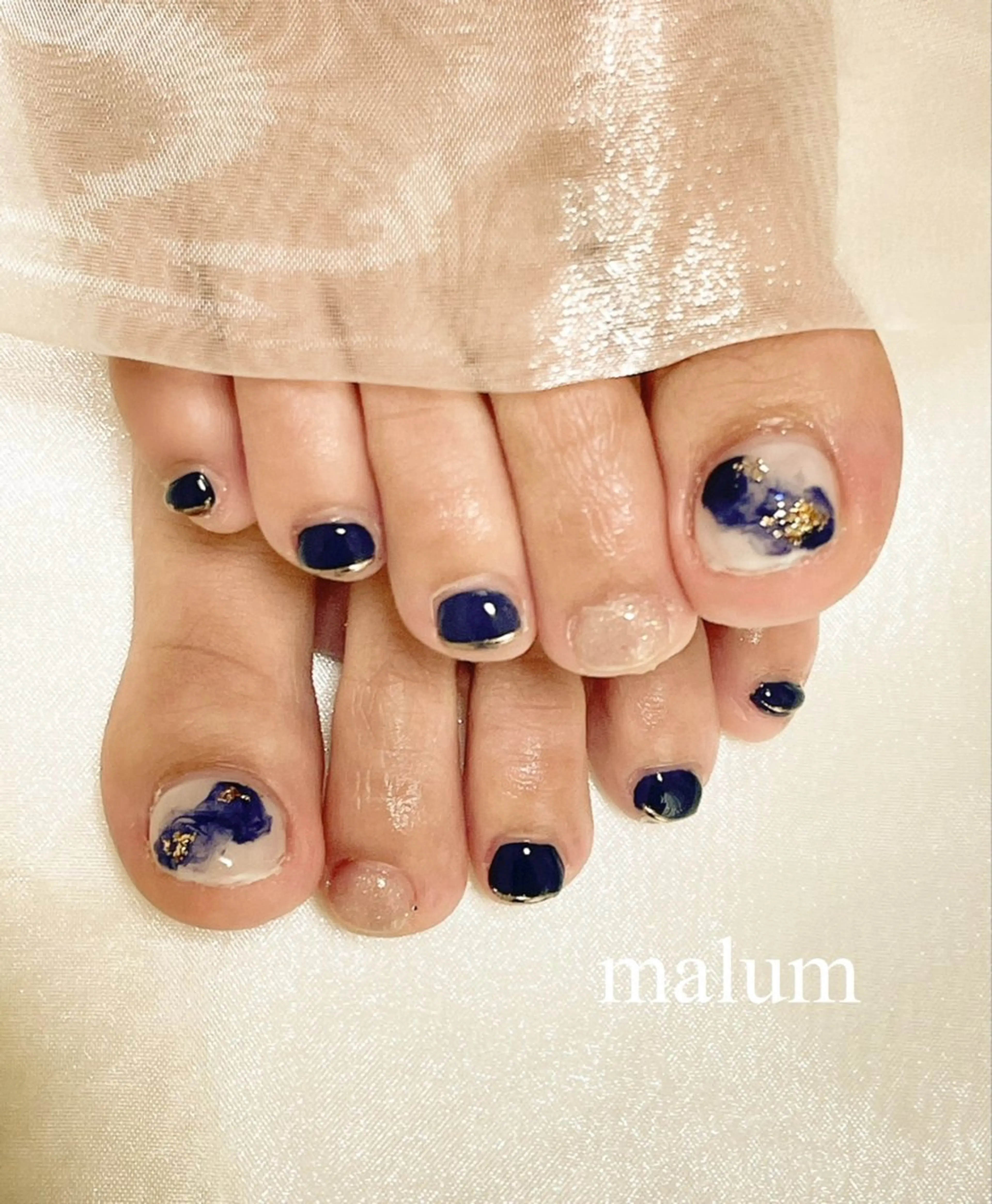 ネイル フットネイル malum nailのネイルデザイン