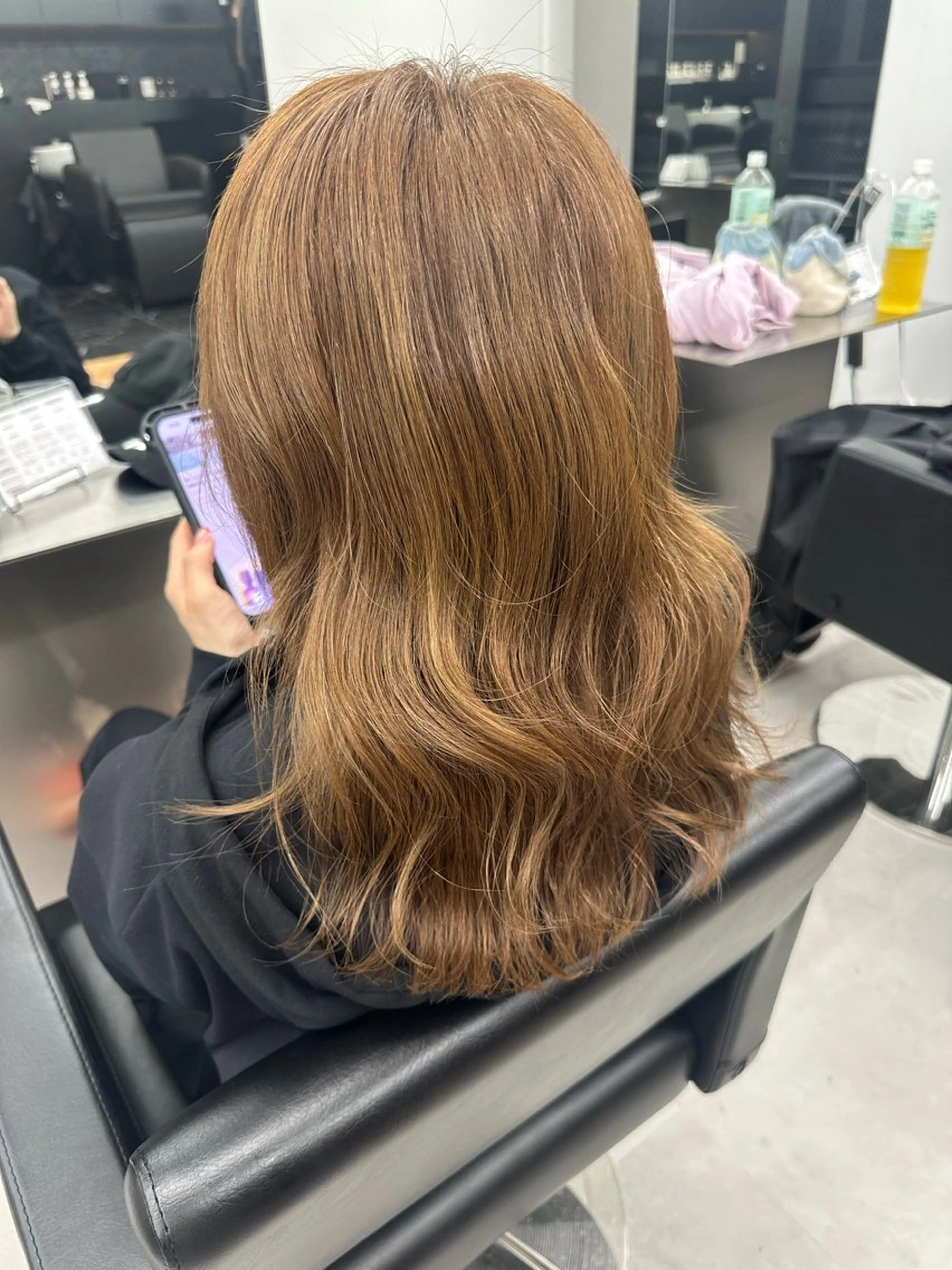 2stepトリートメント＋コテ巻き💜🦄の写真