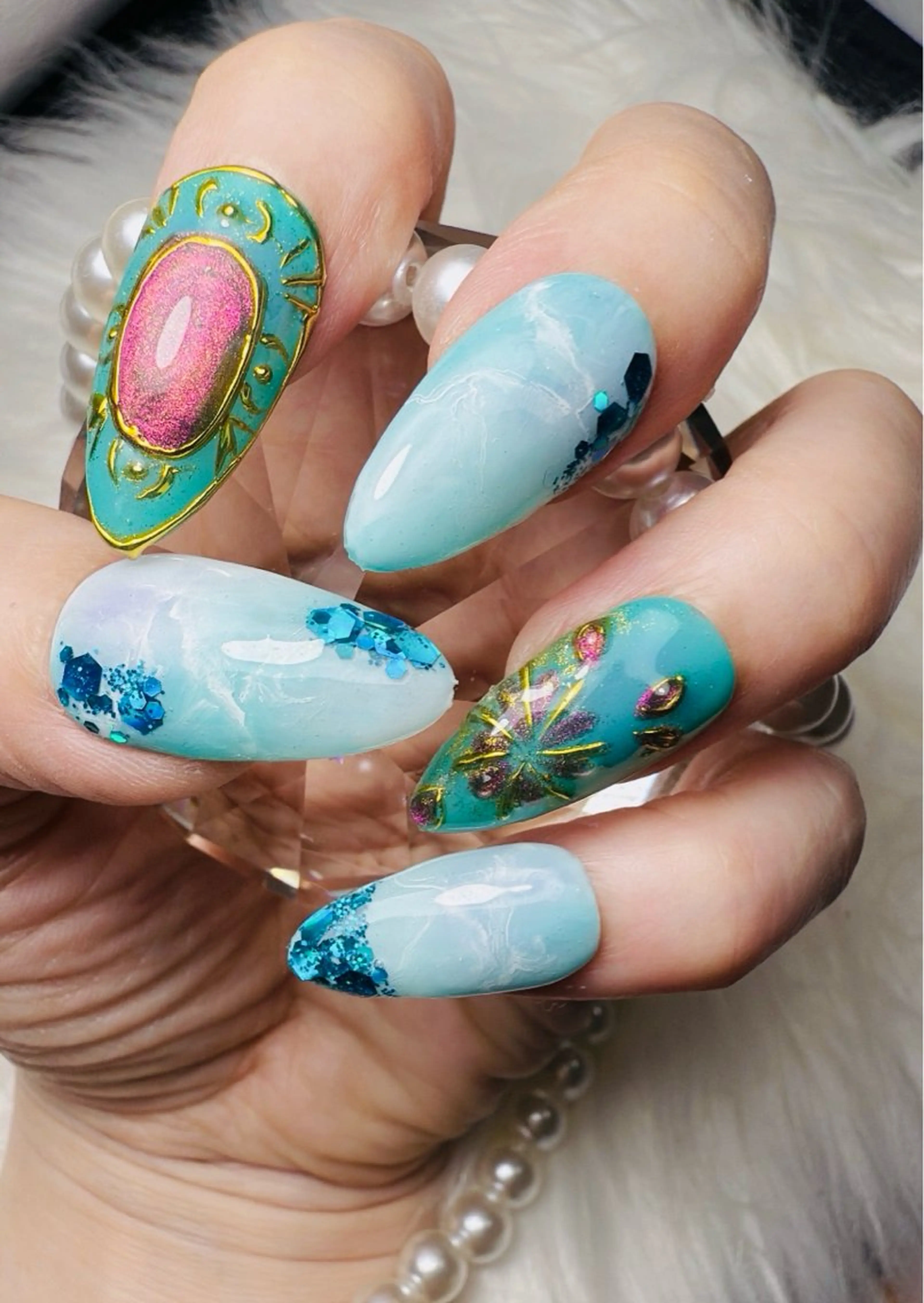 ネイル beauty park partage所属・藤 井のネイルデザイン