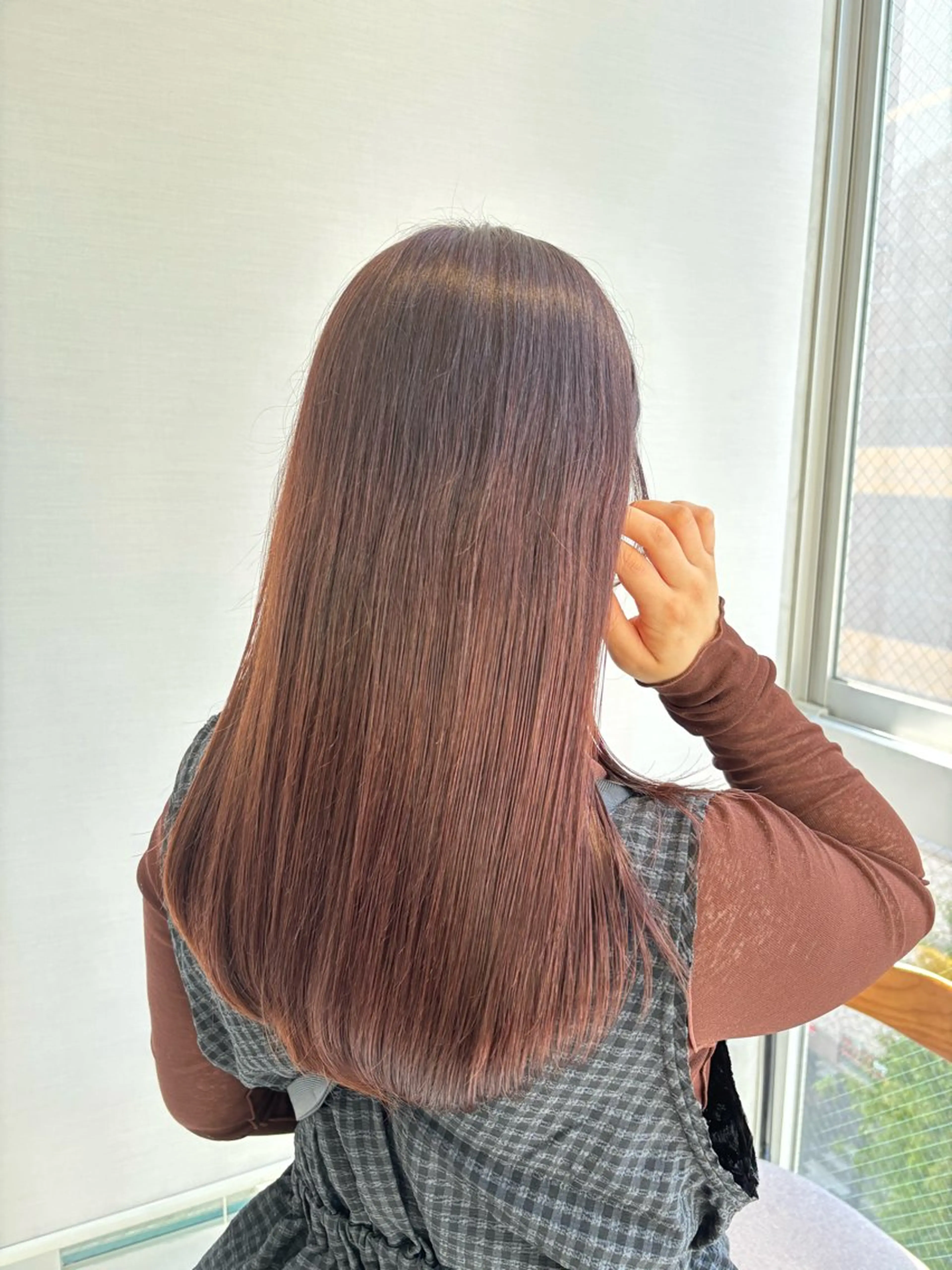 カラー ブリーチ ブリーチなしカラー カット ヘアカラー トリートメント 🫒🫒ブリーチなし 艶カラー🫒ヤマシロのヘアスタイル
