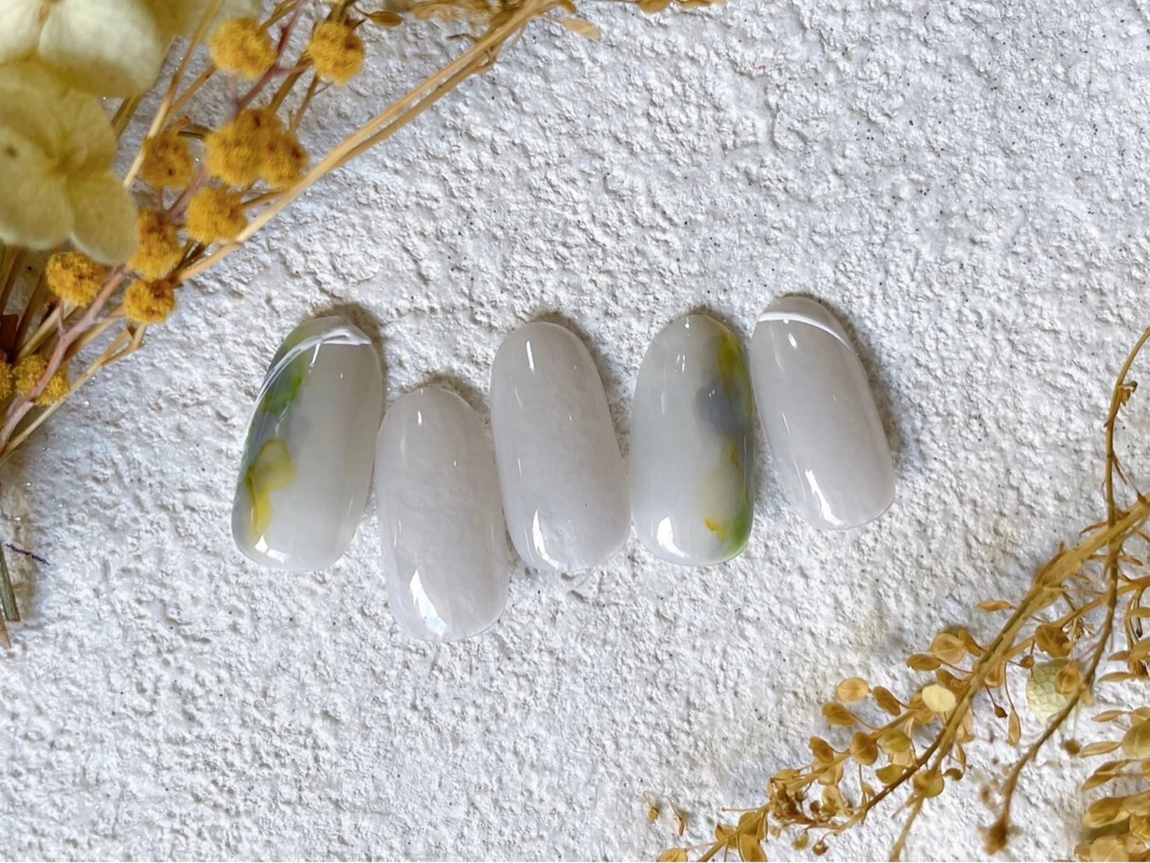 ネイル オーロラネイル フットネイル フレンチネイル ジェルネイル 韓国ネイル ハンドネイル Mogu nail 二子玉川のネイルデザイン