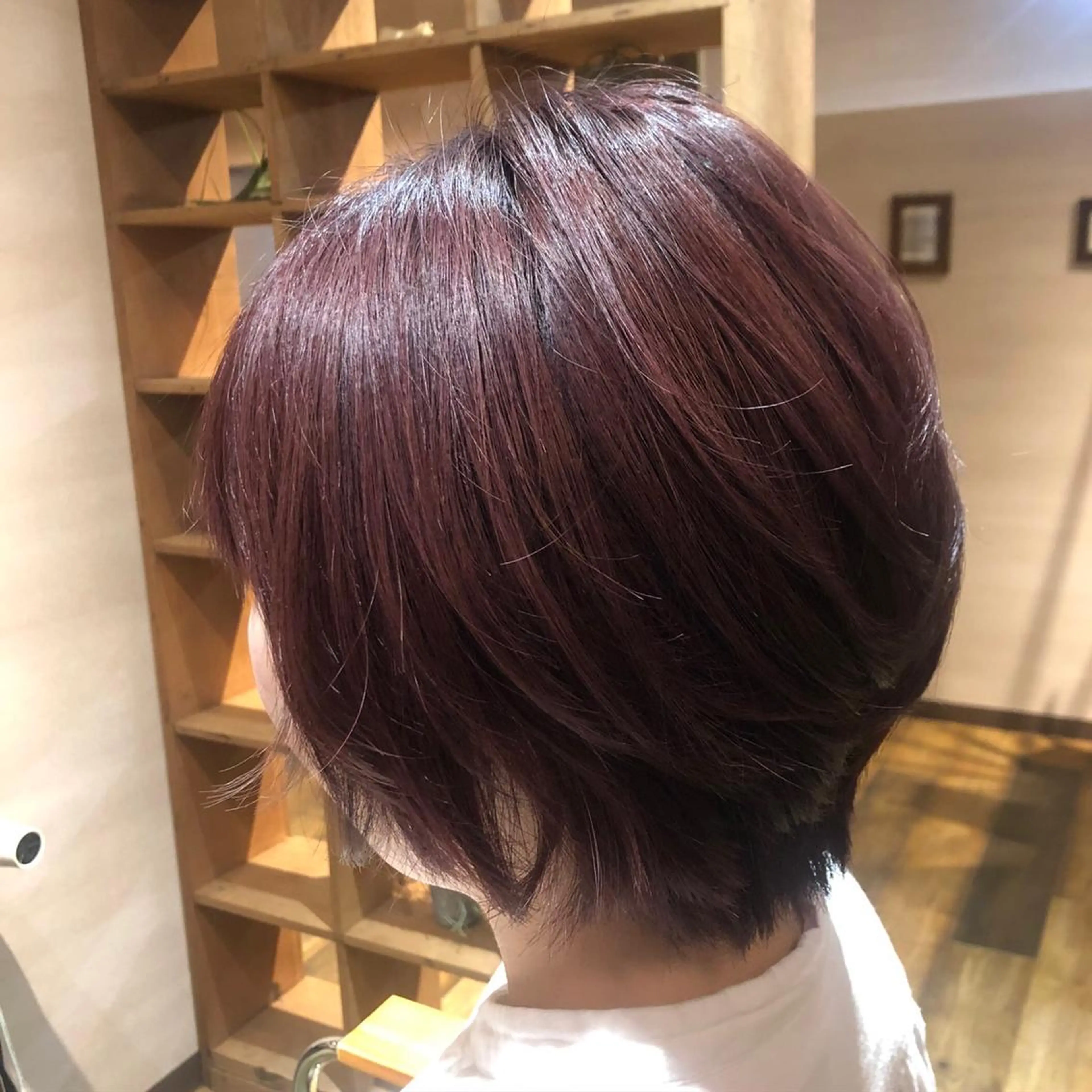 ショート ピンクブラウン カット ヘアカラー トリートメント ACT仙台店所属・lena🎀 透明感カラー/韓国風のヘアスタイル