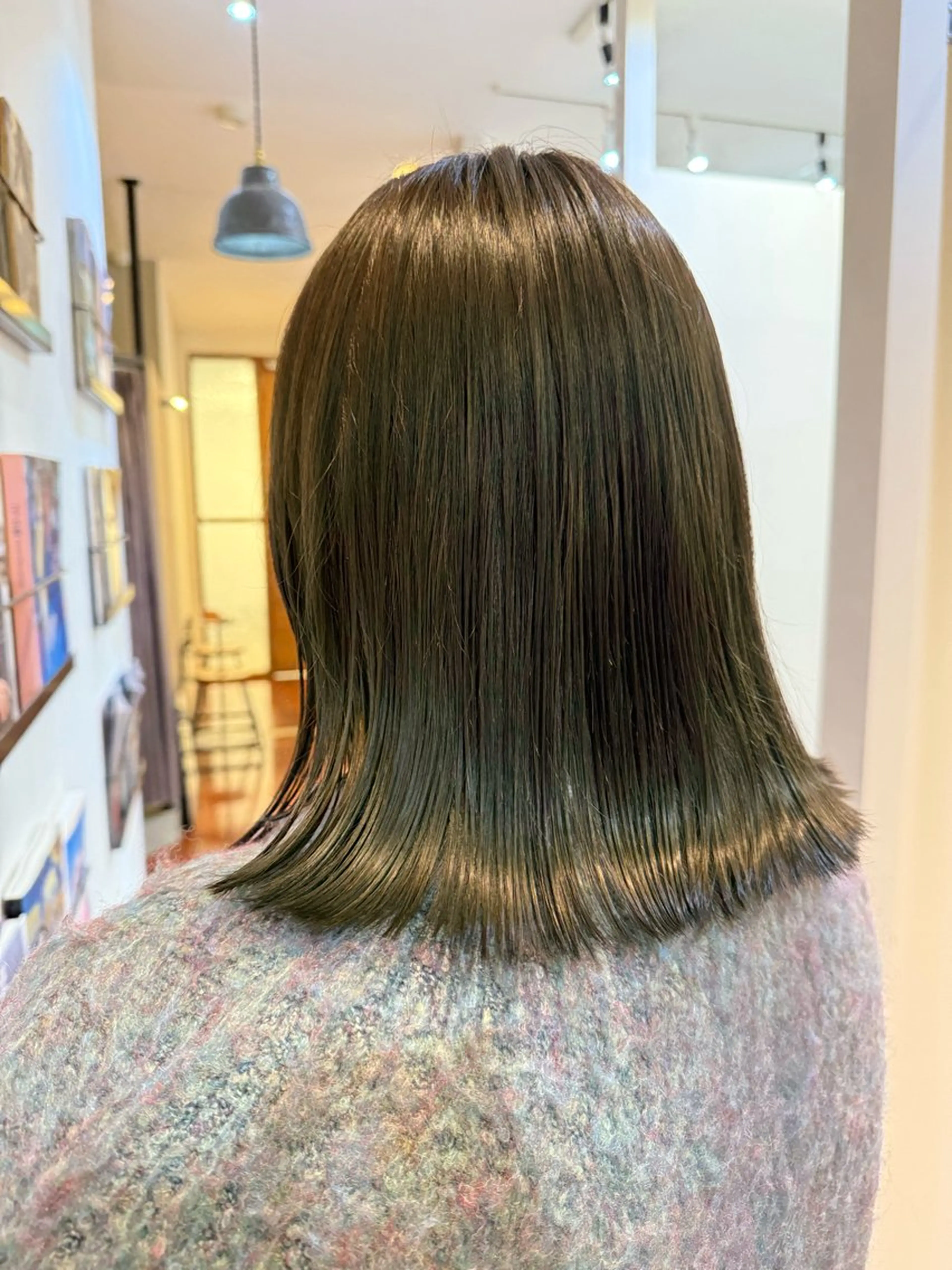 ミディアム ヘアカラー momo 札幌美容師のヘアスタイル