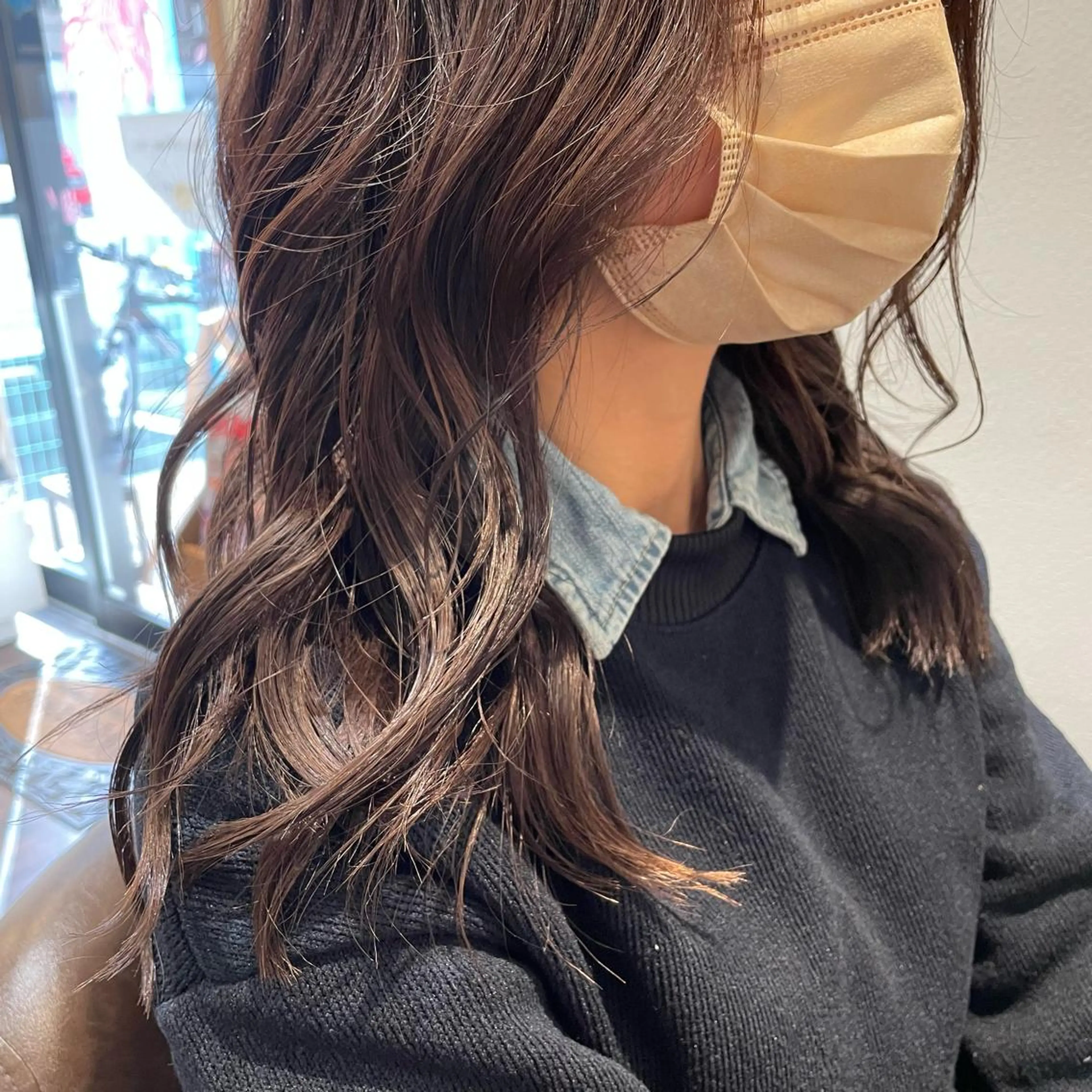 セミロング カラー レイヤーカット カット ヘアカラー Wataru 髪質改善カラー💎のヘアスタイル