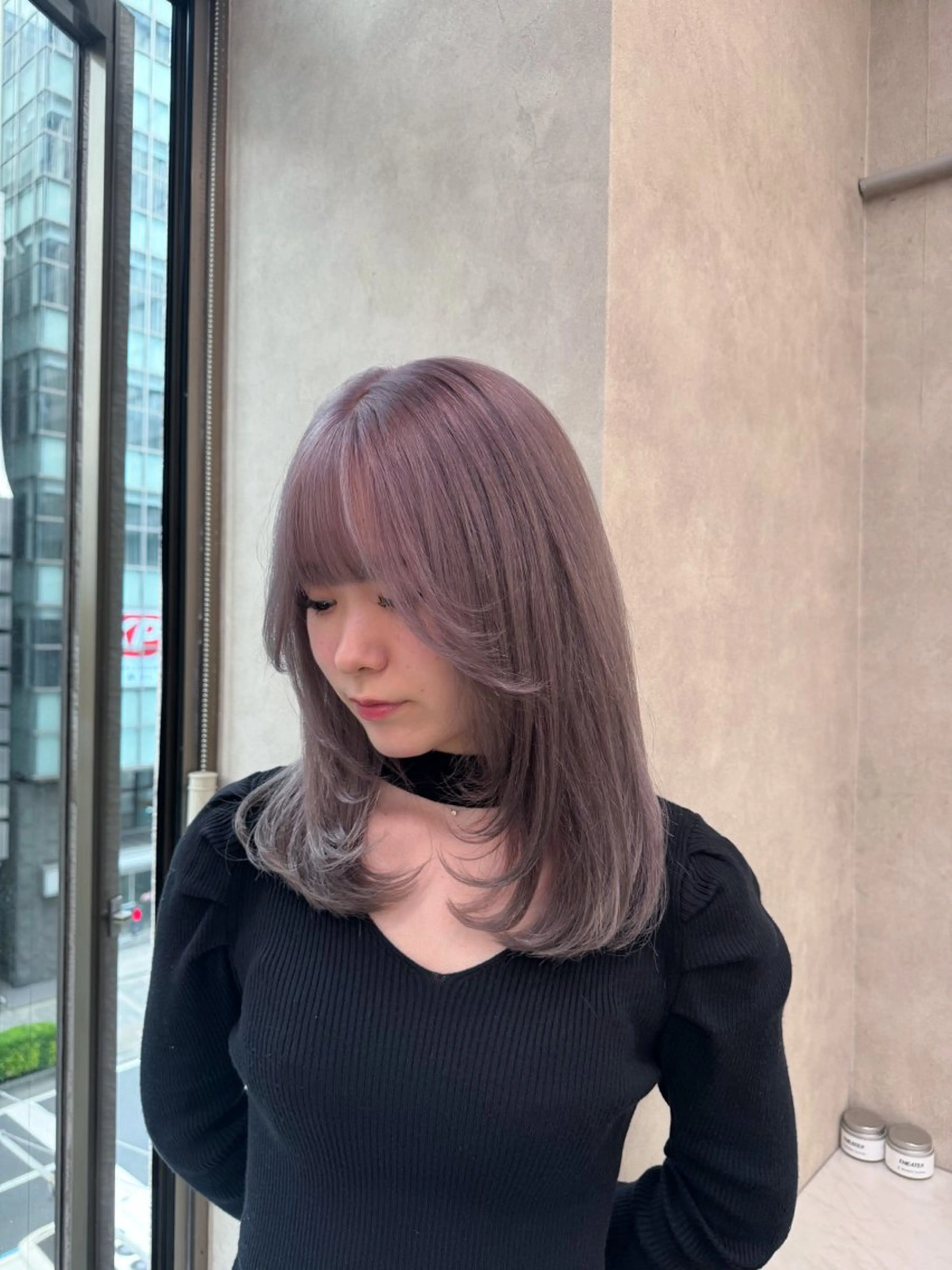 ミディアム カラー ヘアアレンジ Over hair_ misakiのヘアスタイル