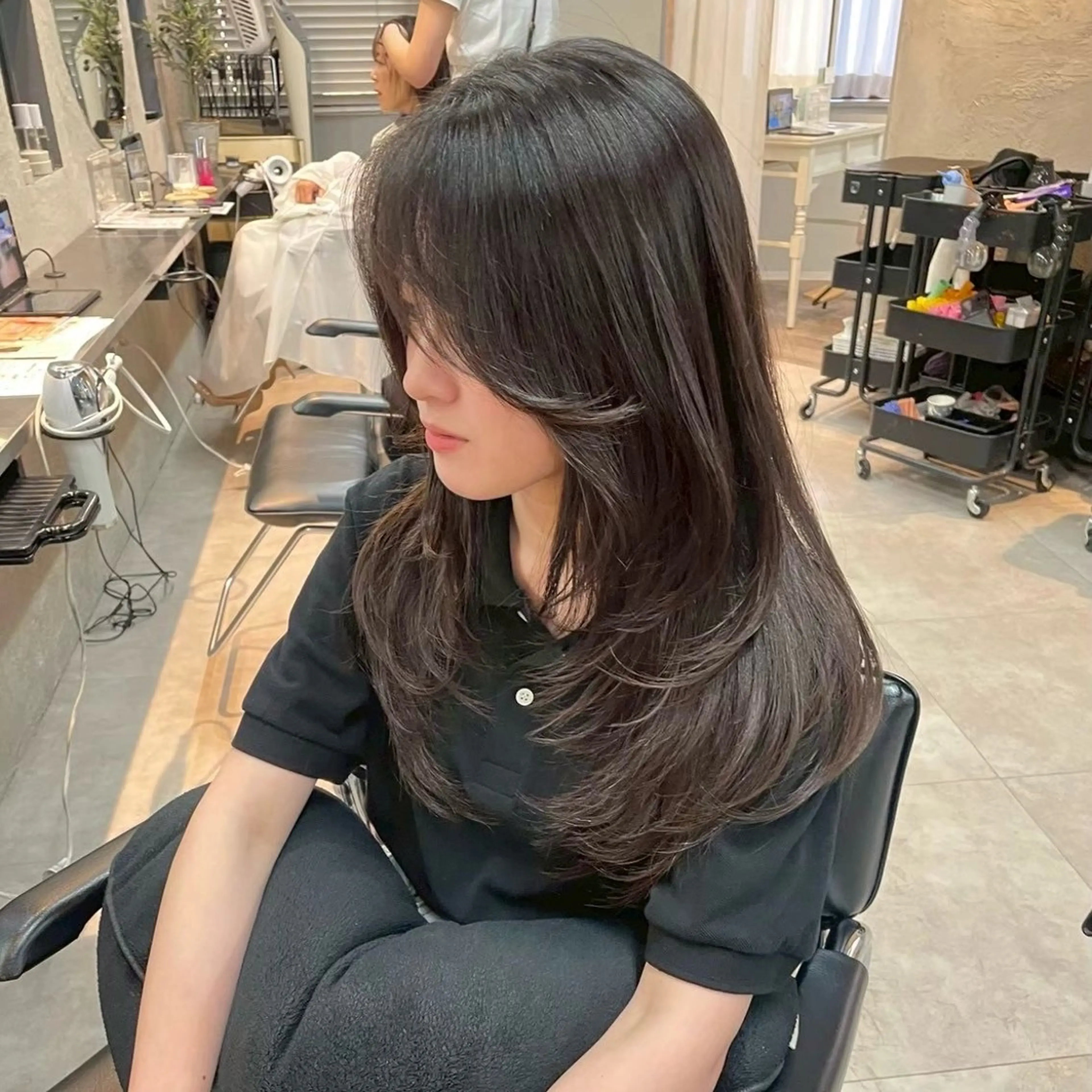 カラー こうら かすみのヘアスタイル