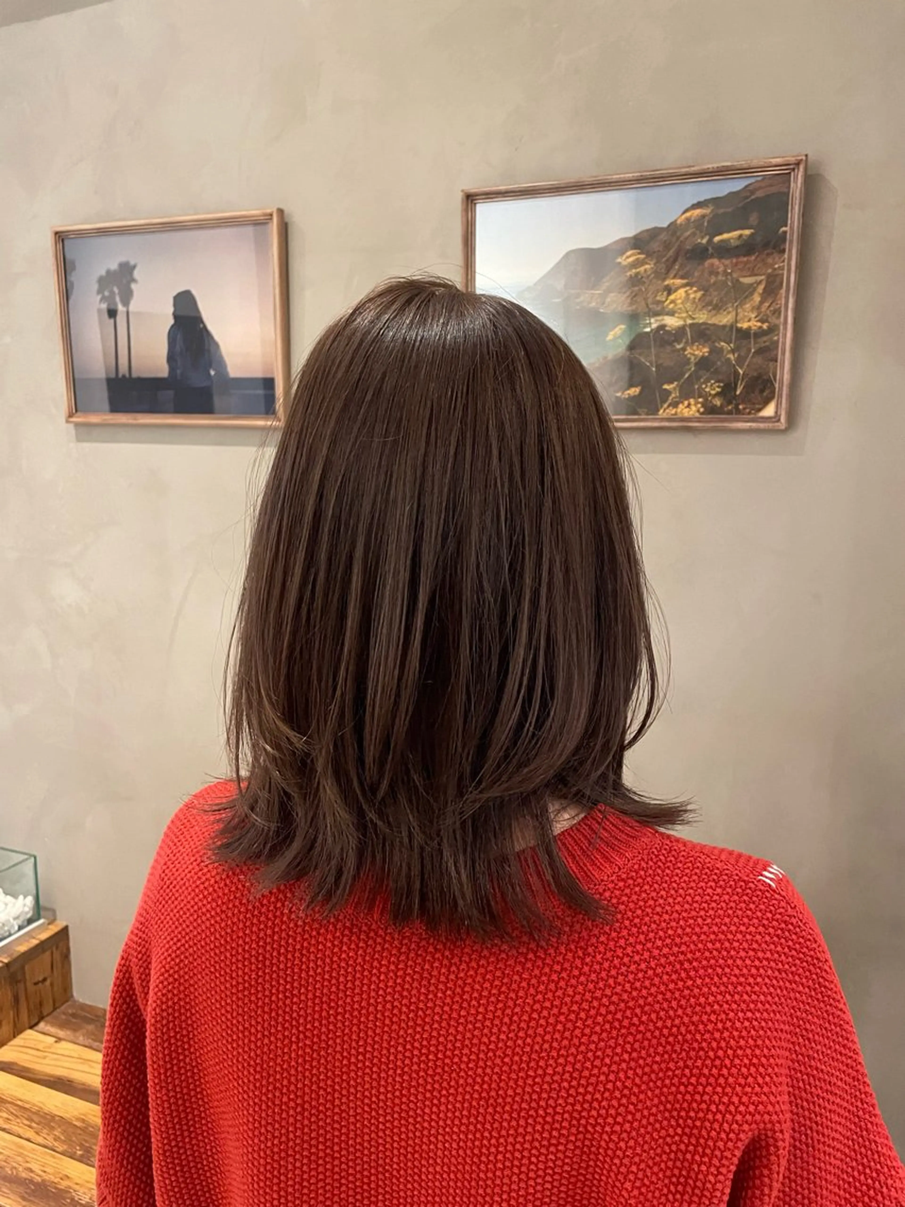 ミディアム カラー カット ヘアカラー トリートメント 新宿 /透明感カラー レイヤー/NANAのヘアスタイル