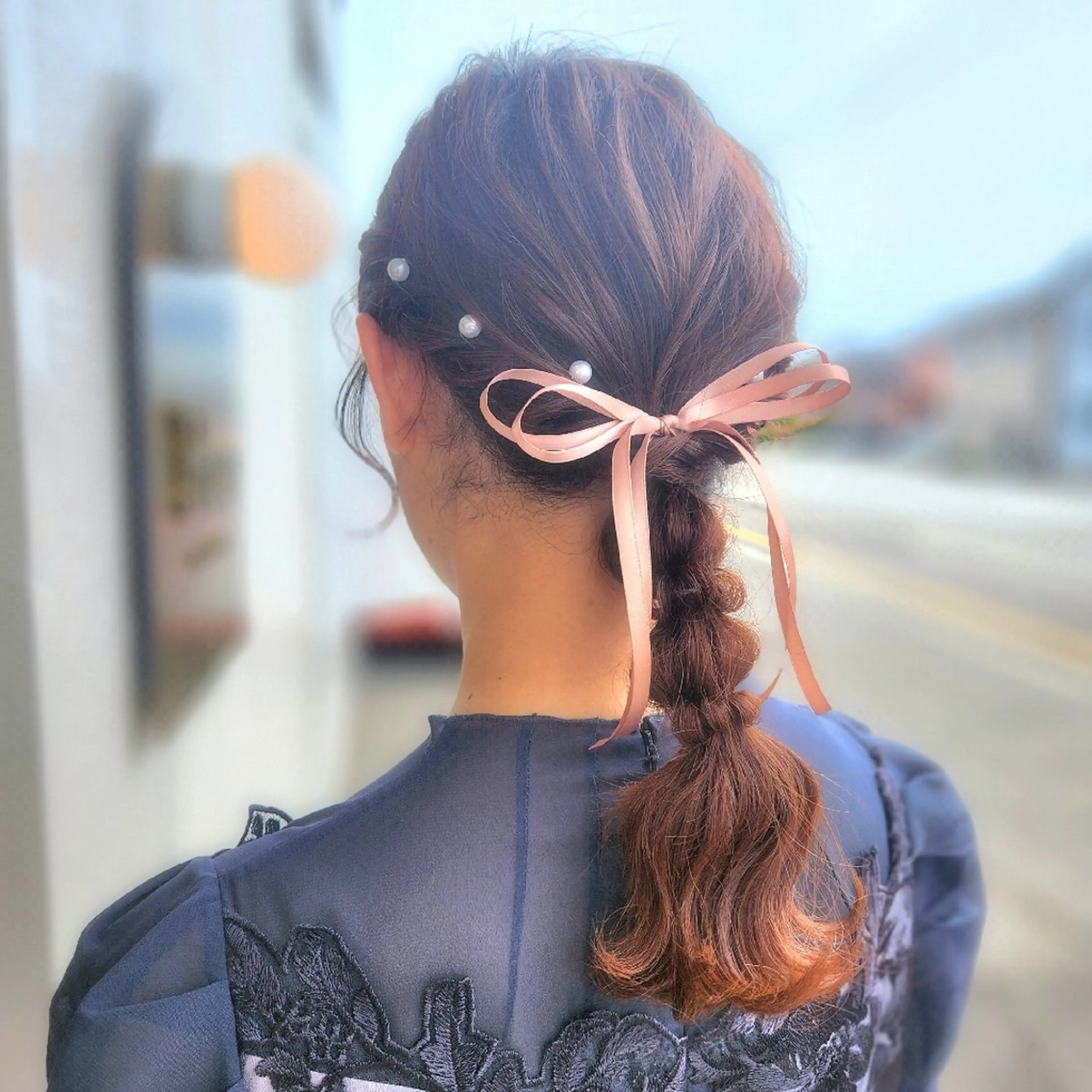 ヘアアレンジ ヘアセット O.hair designers所属・シールエクステ🎀 ホシノ🕒ユウカのヘアスタイル