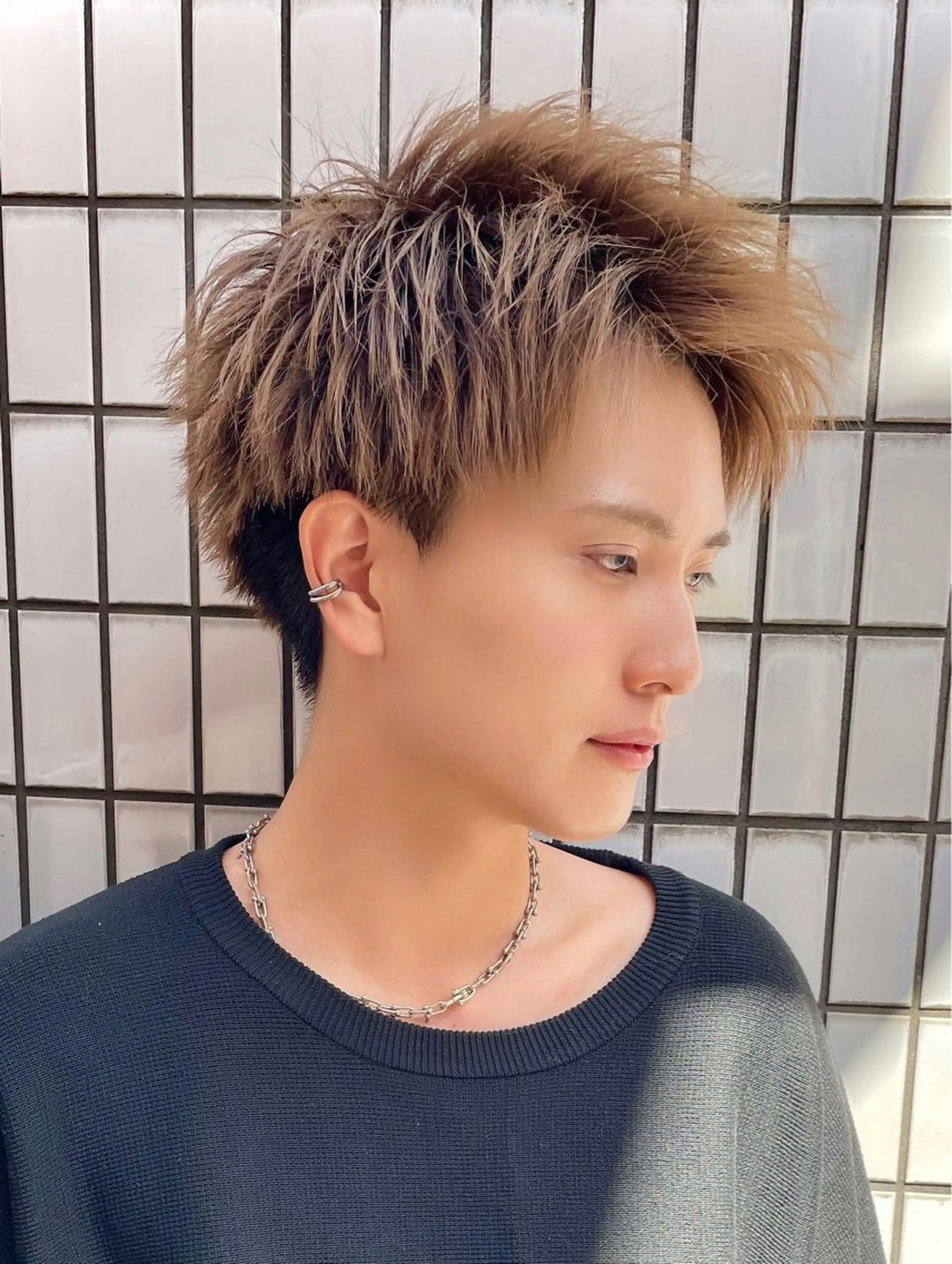 ショート パーマ メンズ カット パーマ 大人メンズパーマ メンズ特化　萱原大幹のヘアスタイル