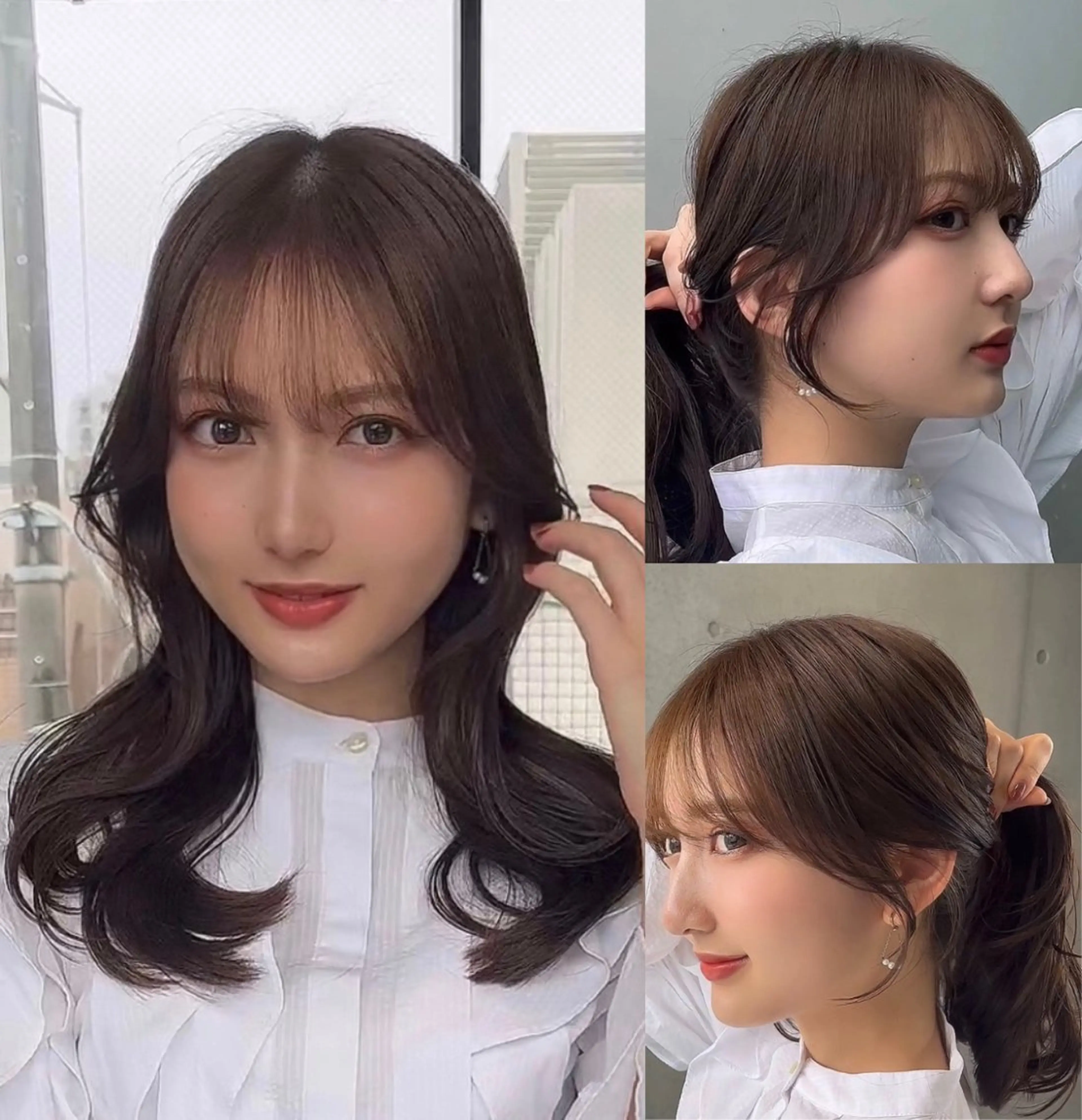 セミロング カラー カット ヘアカラー トリートメント 🌫️大人韓国ヘア 🌫️naoyaのヘアスタイル