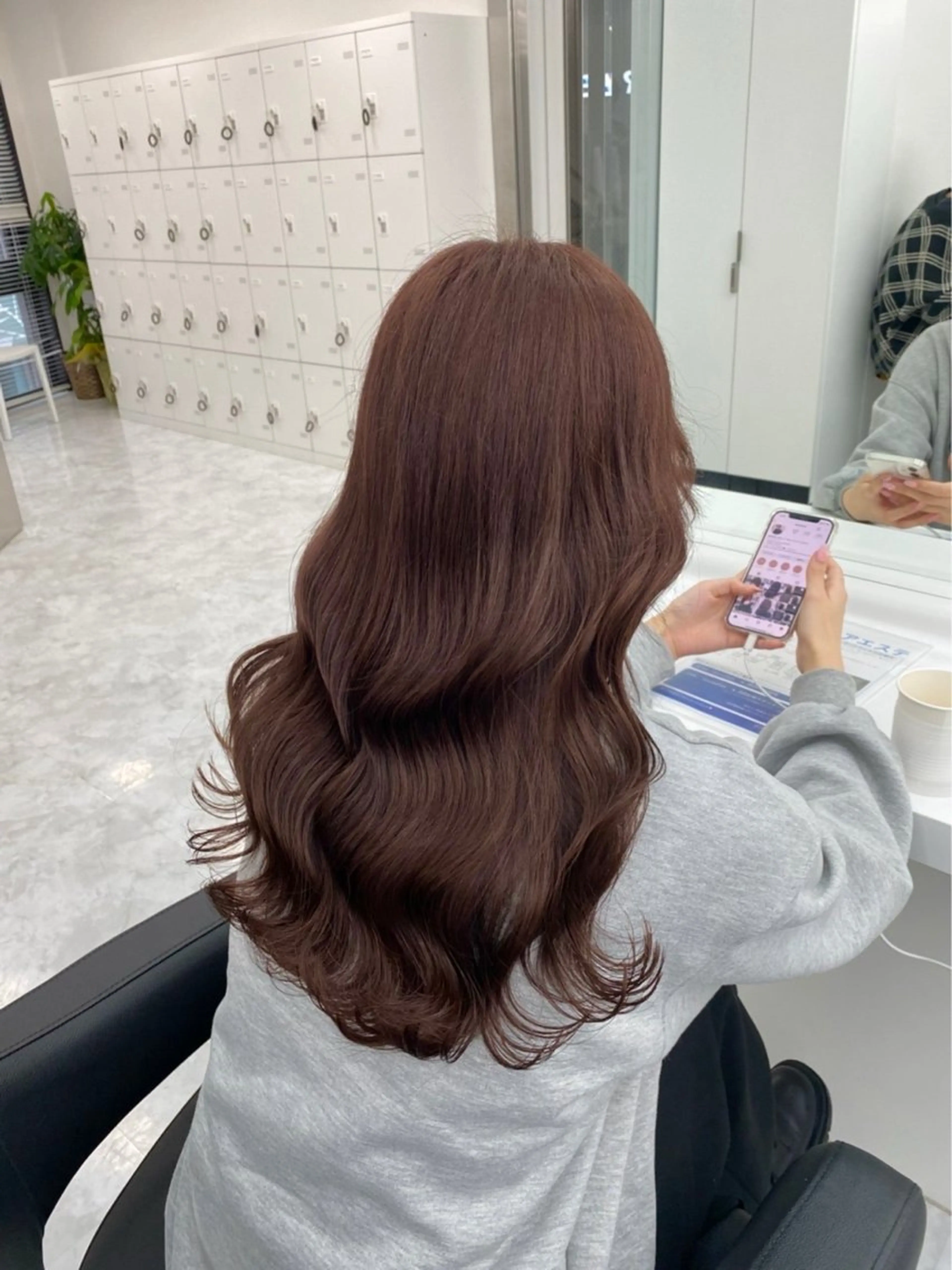 セミロング カラー ヘアカラー トリートメント ヘッドスパ ヘアセット ガーリーstyle ❤︎misaki🏹のヘアスタイル