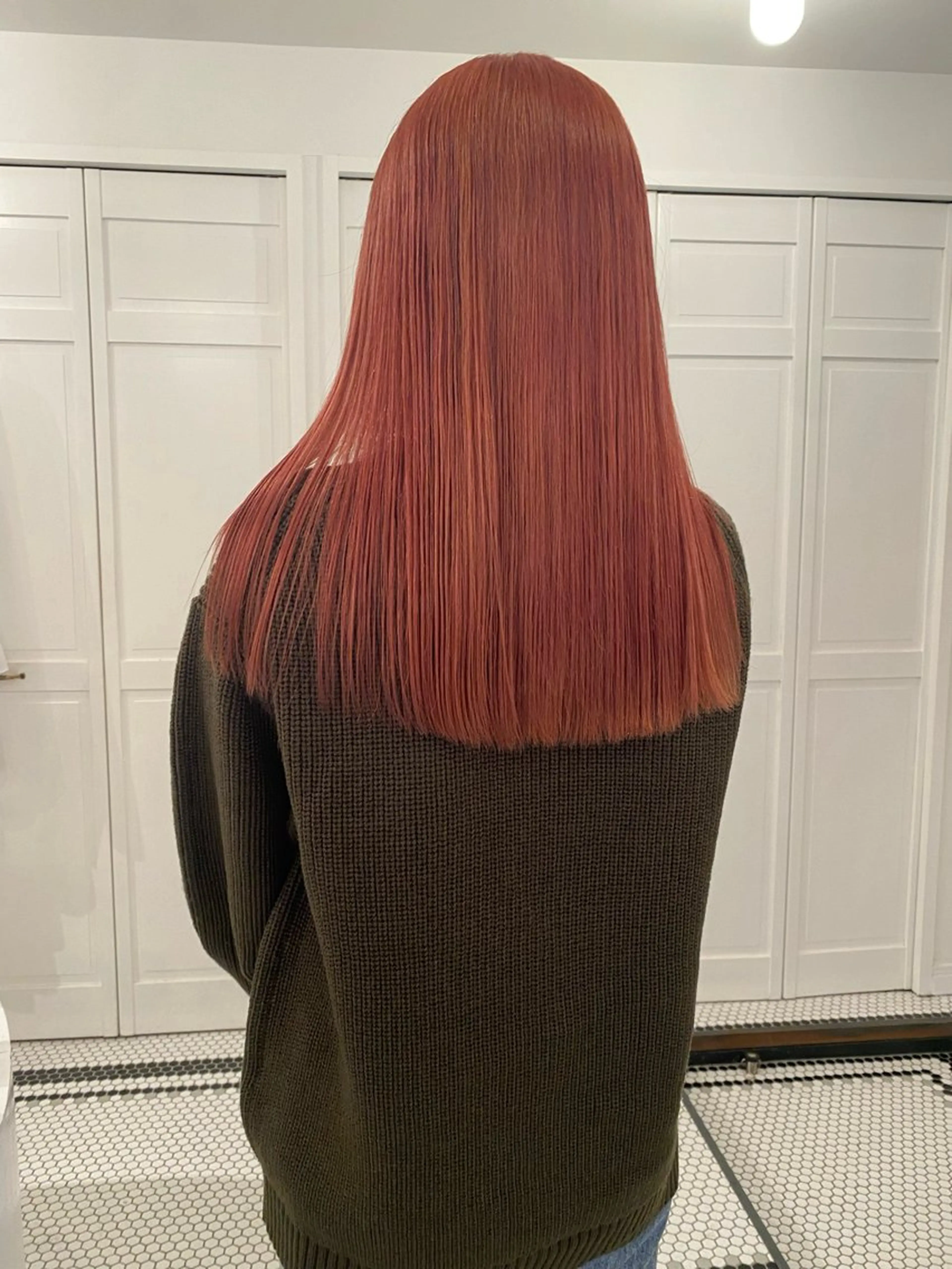 カラー ヘアカラー ブリーチカラー🎀 韓国風/寺門美優のヘアスタイル