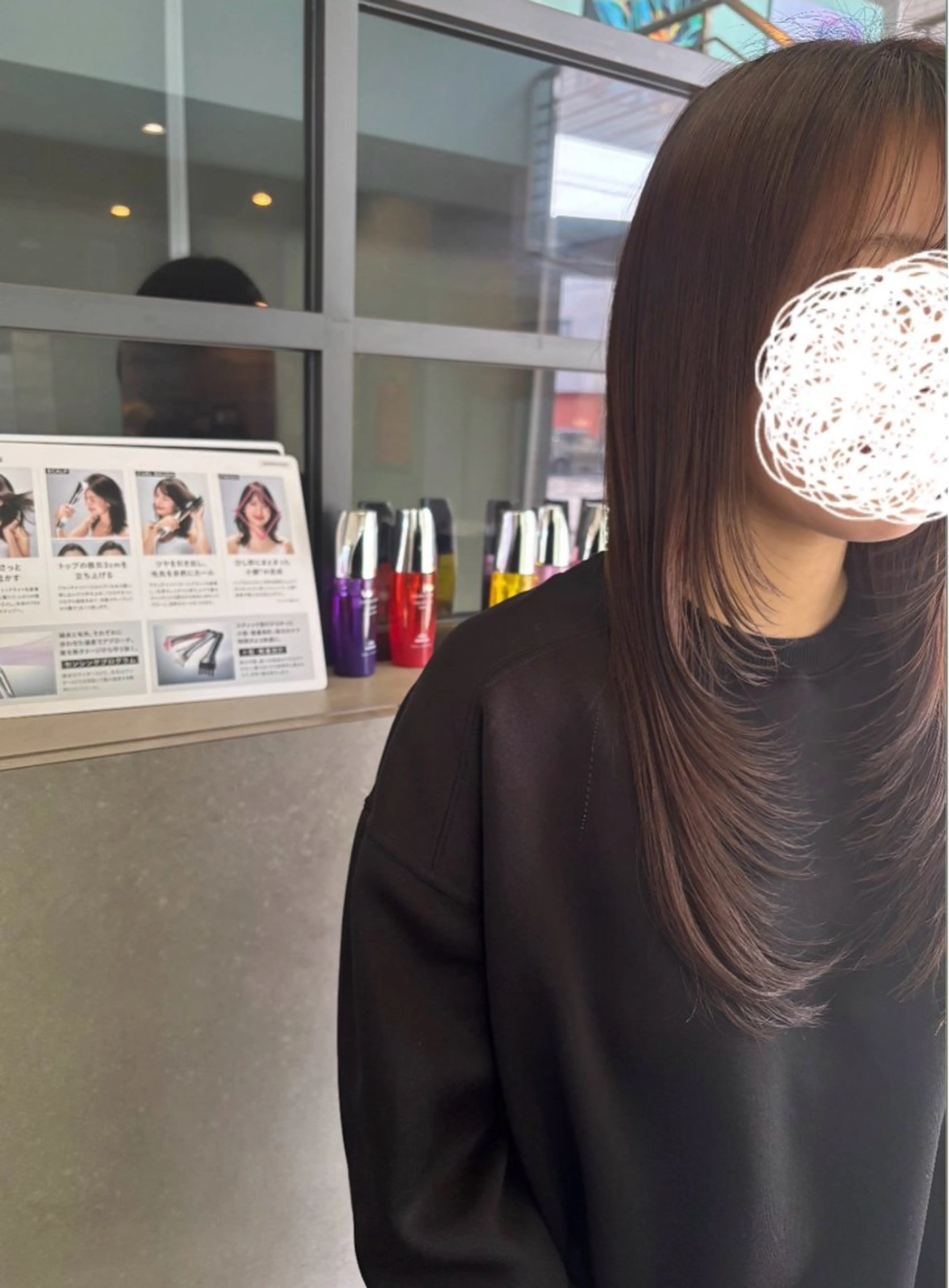 ロング レイヤーカット カット 古田 穂香/似合わせカラーのヘアスタイル