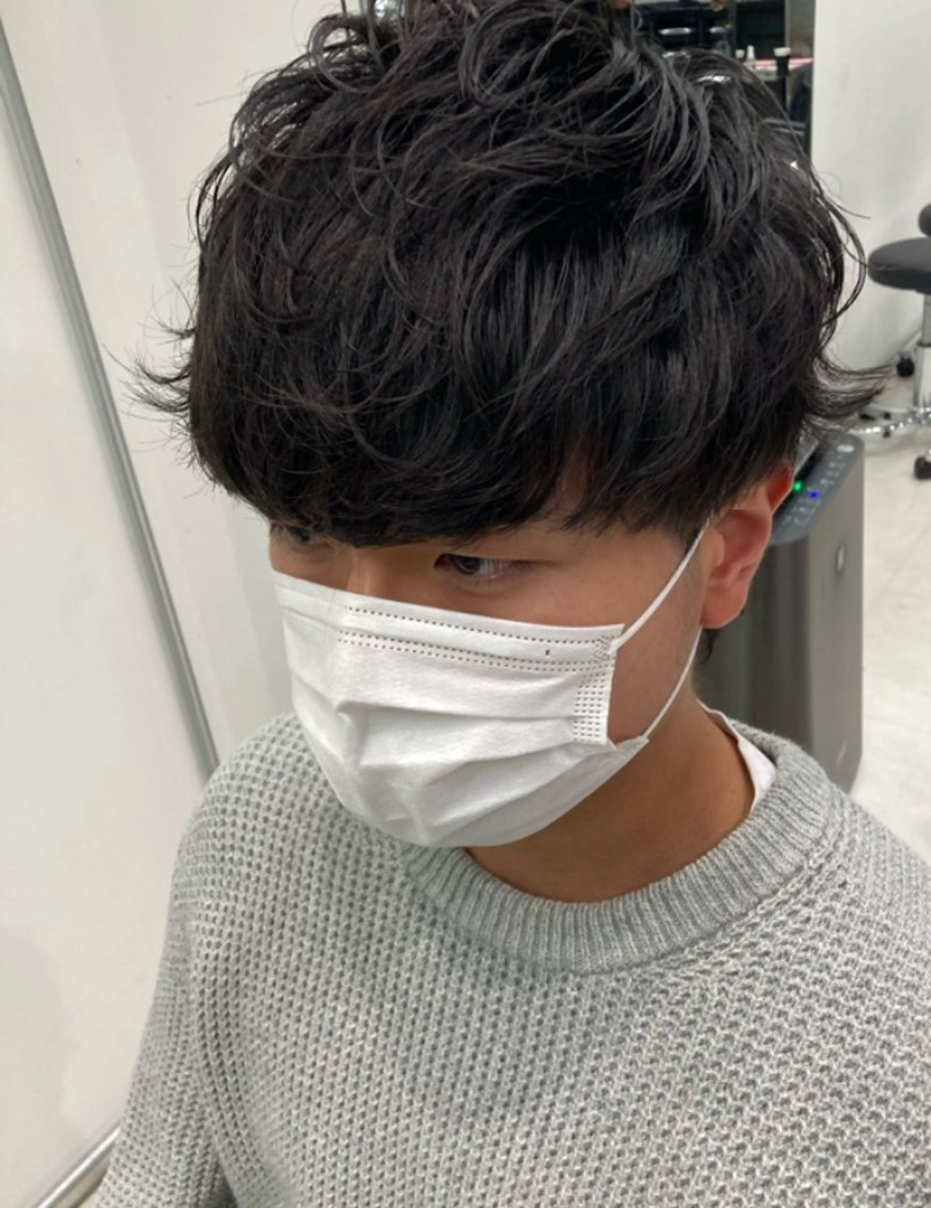 ショート パーマ メンズ カット パーマ メンズ特化/メッシュ /パーマ/比嘉のヘアスタイル