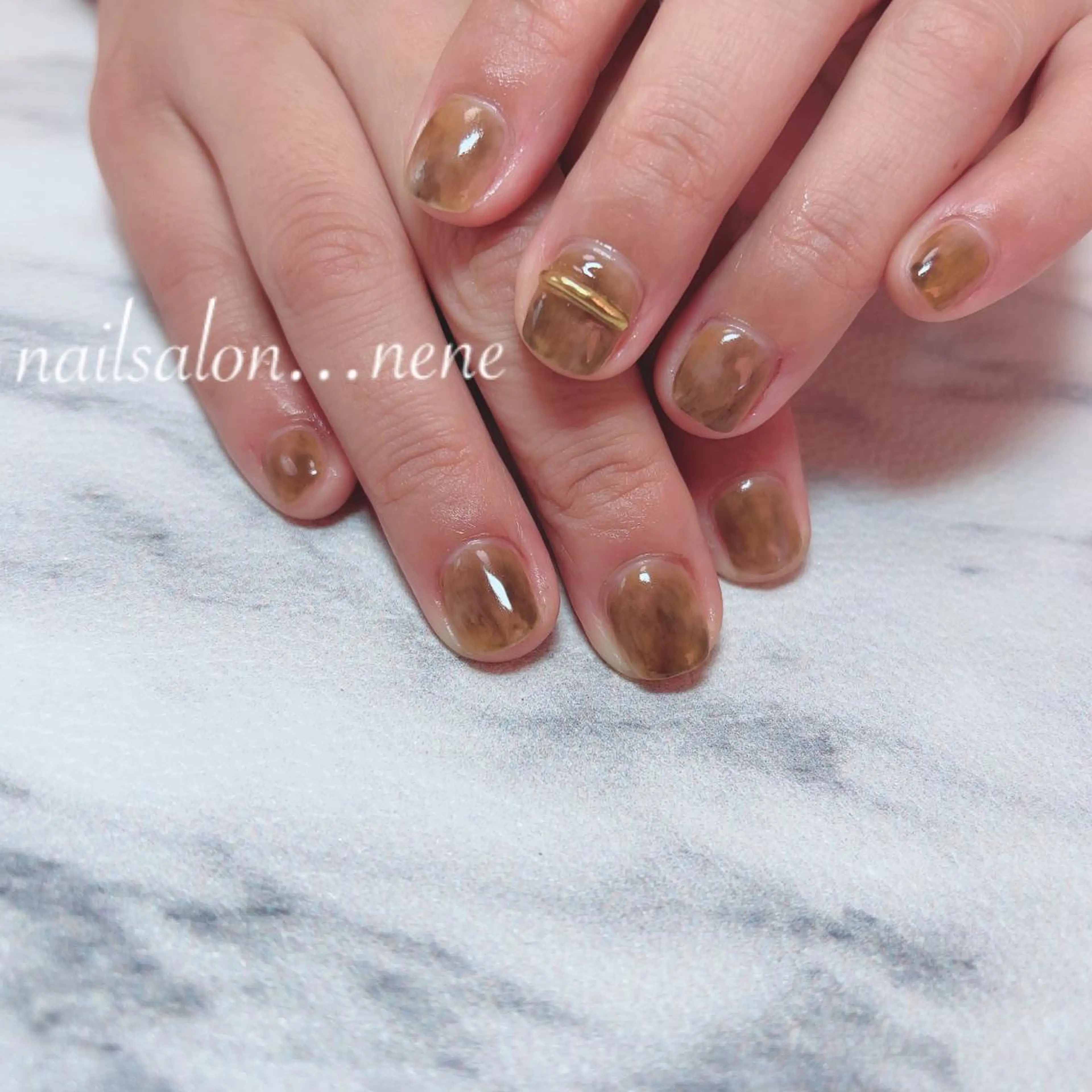 ネイル べっ甲ネイル nailsalon ...neneのネイルデザイン