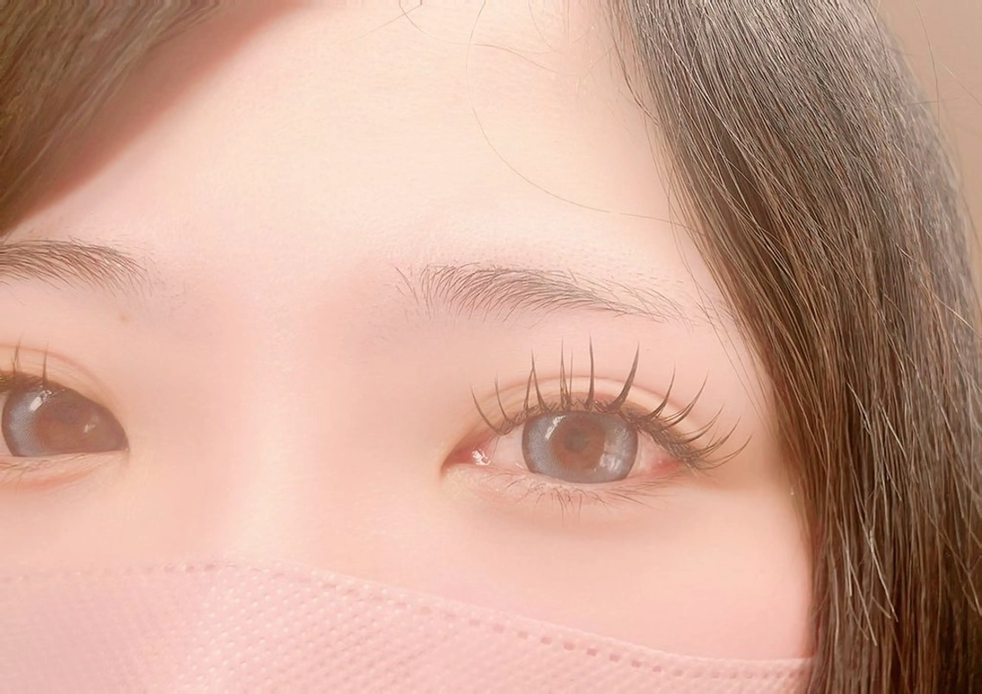 マツエク・マツパ フラットラッシュ BELLES AK!KOのマツエク・マツパデザイン