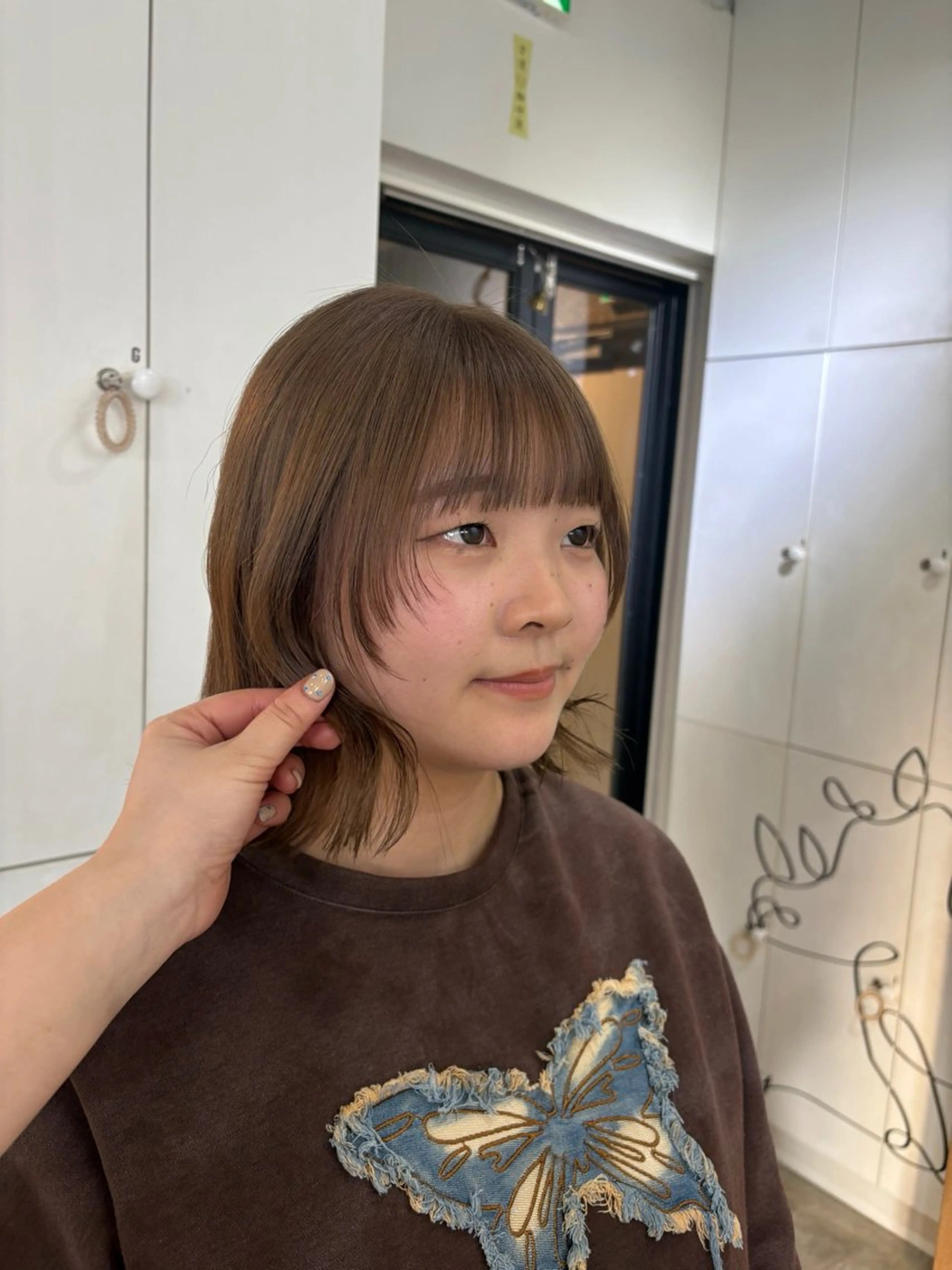 ミディアム カラー ブリーチ ヘアカラー トリートメント 梅田 /透明感カラー 🤍narumiのヘアスタイル