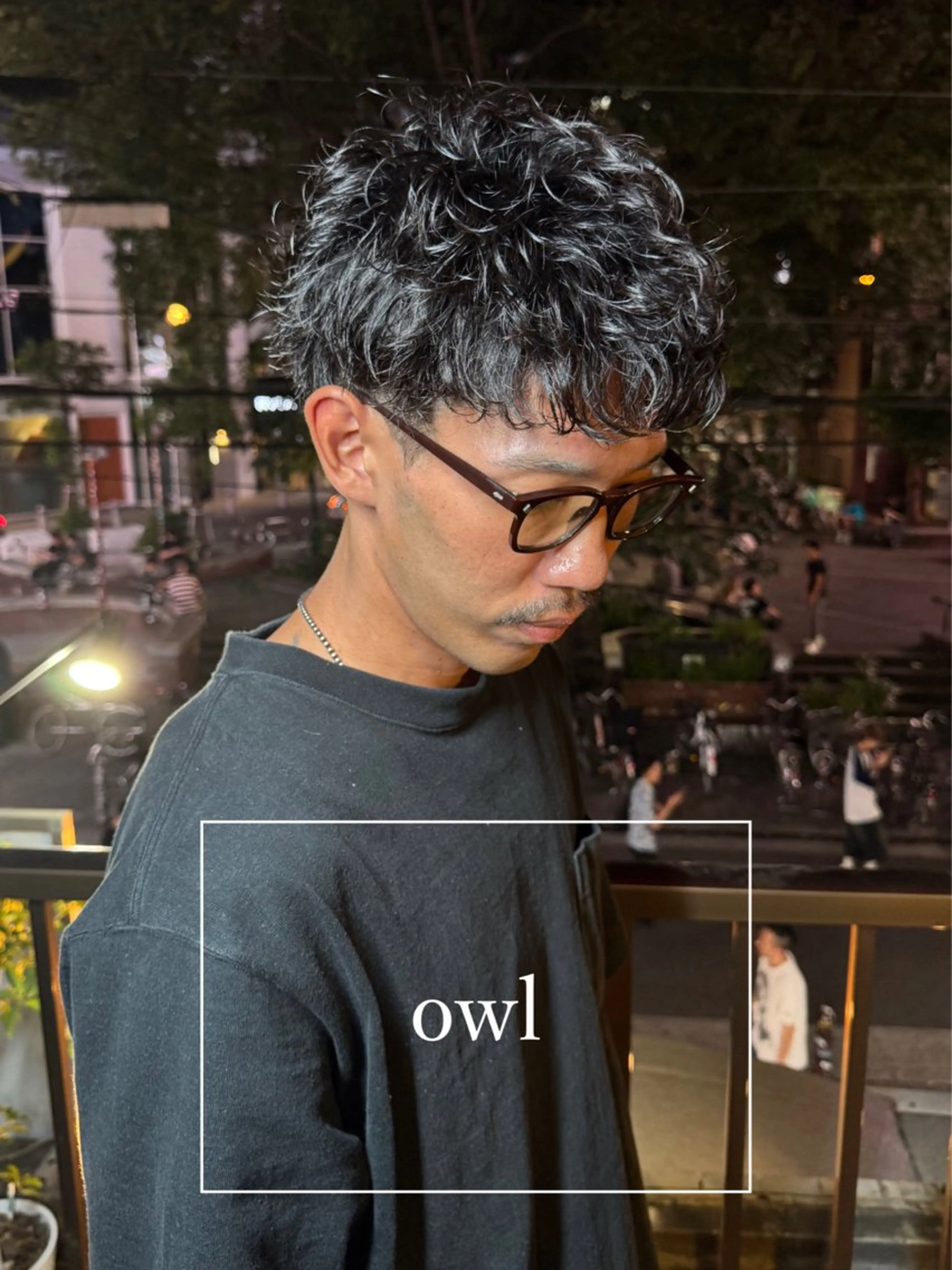 ショート パーマ ヘアアレンジ メンズ マッシュ メンズパーマ スパイキーショート ショートヘア カット パーマ メンズ専門 美容師✨ アメ村 堀江颯瑛のヘアスタイル