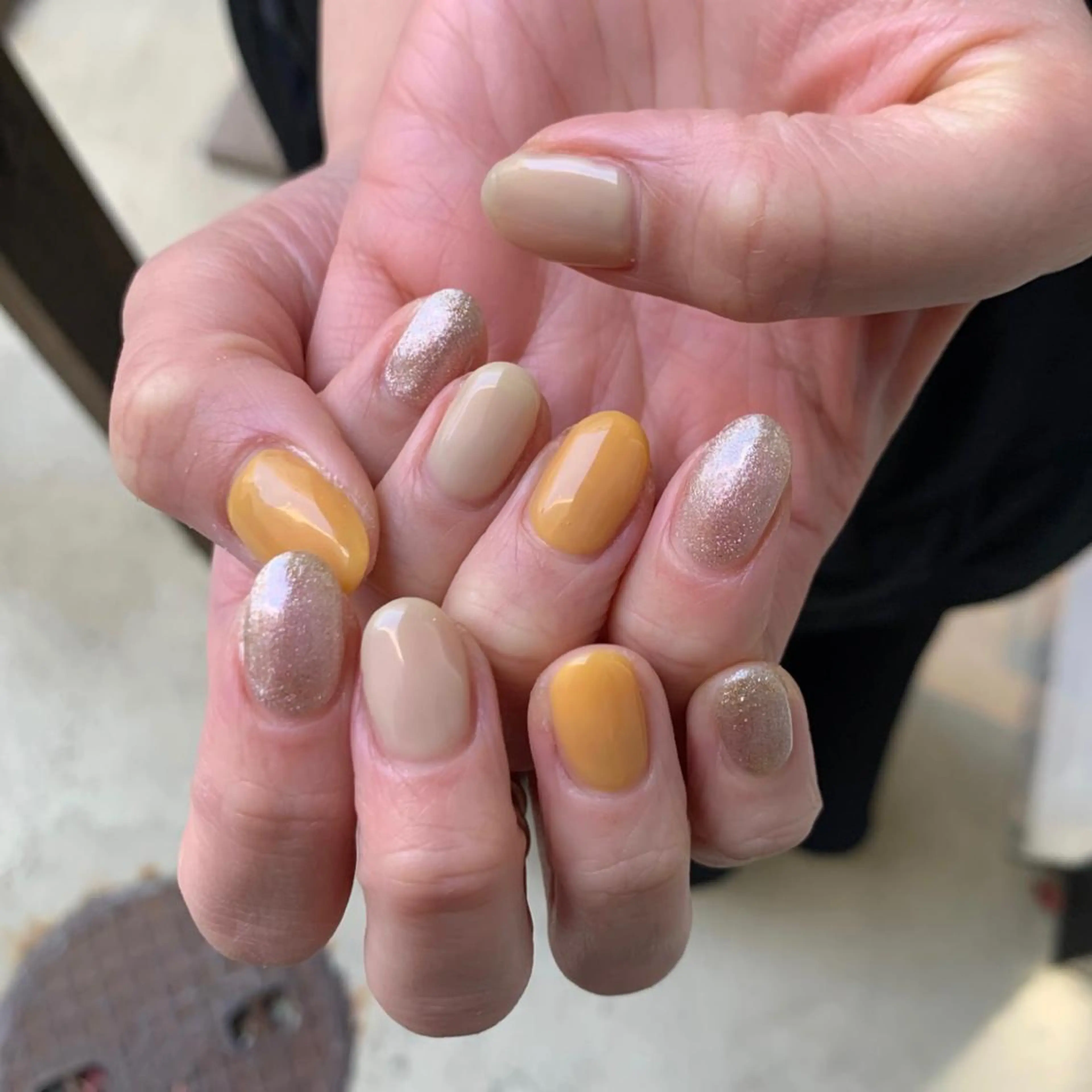 ネイル クリアネイル 黄色 nailist Chisakiのネイルデザイン