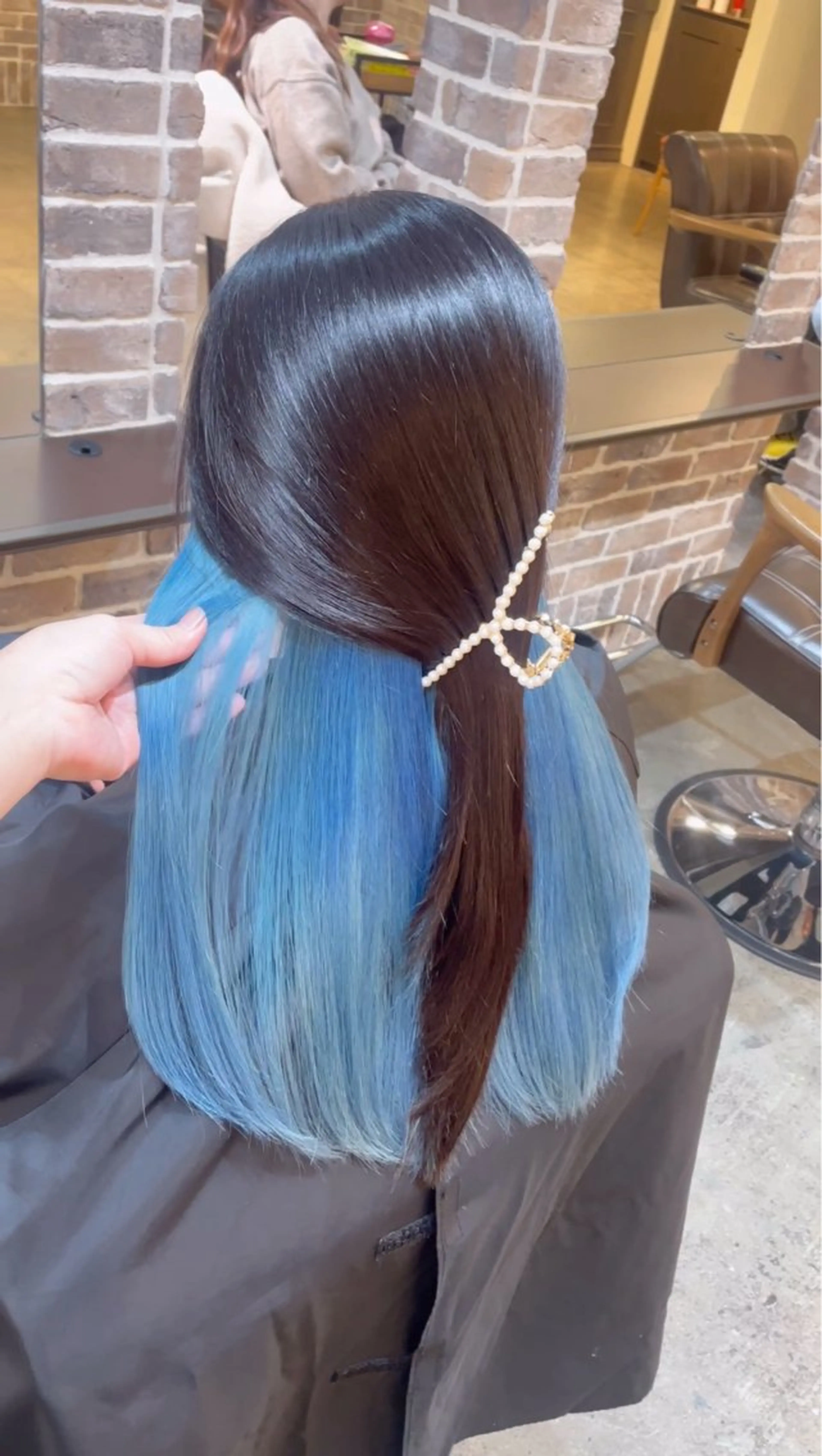 ロング カラー ブリーチ カット ヘアカラー トリートメント ACROあべの店所属・艶カラー/インナー /グラデ/大西小百合のヘアスタイル