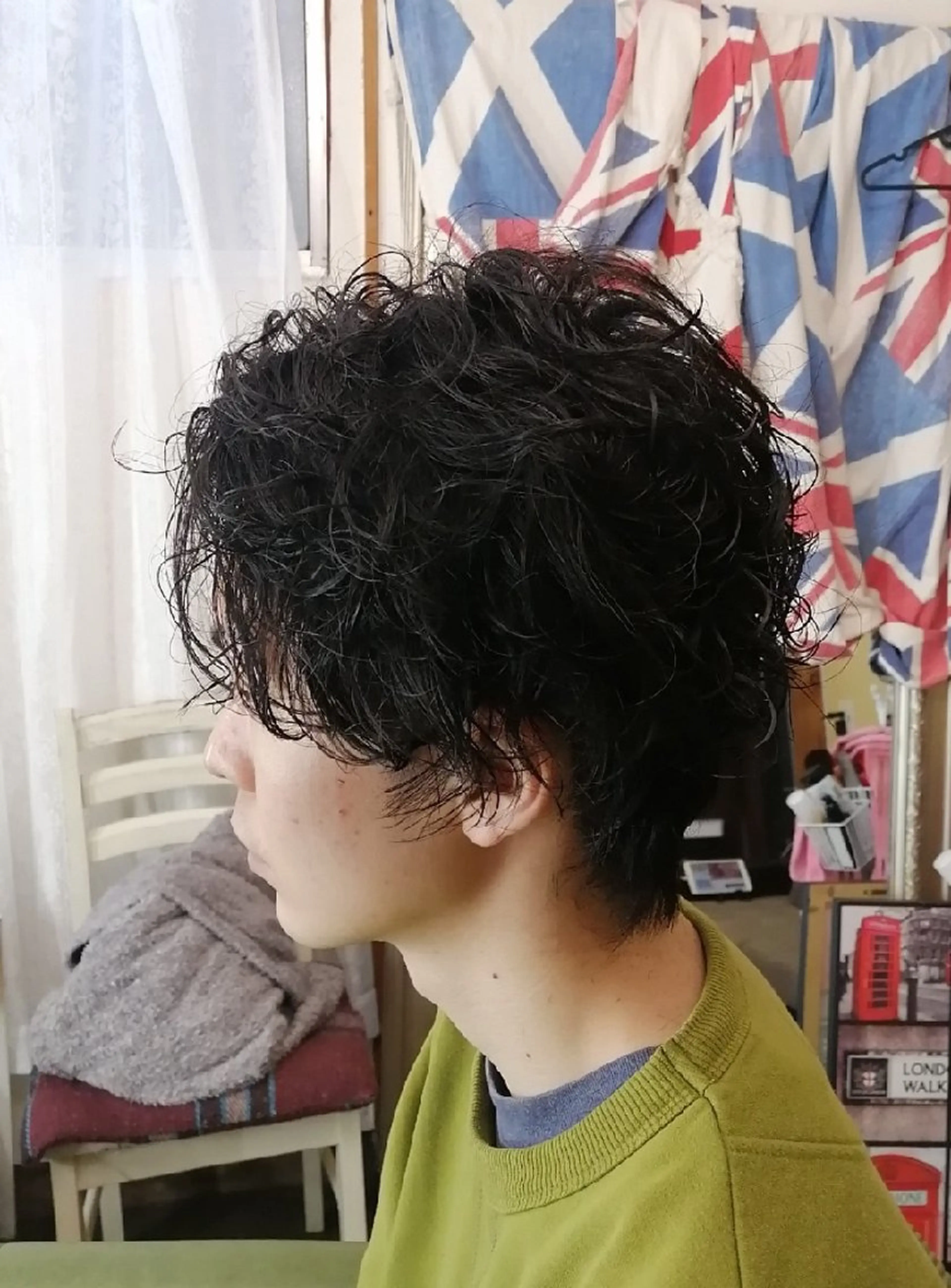 ショート パーマ メンズ D/i所属・D/i |Y/no. 〈夜スパ17時〜〉のヘアスタイル