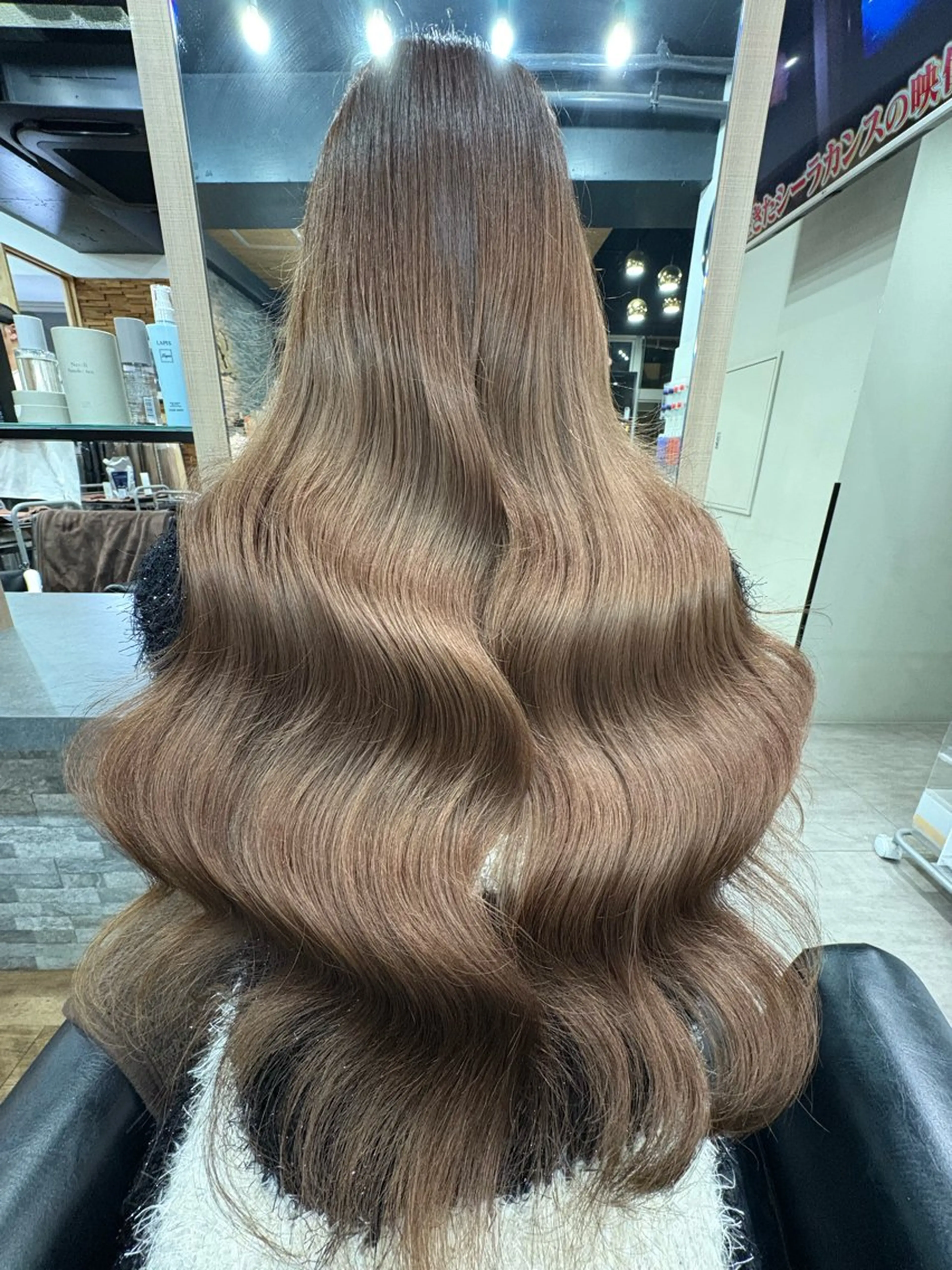 ロング ヘアカラー エクステ 横浜lapis amaneのヘアスタイル