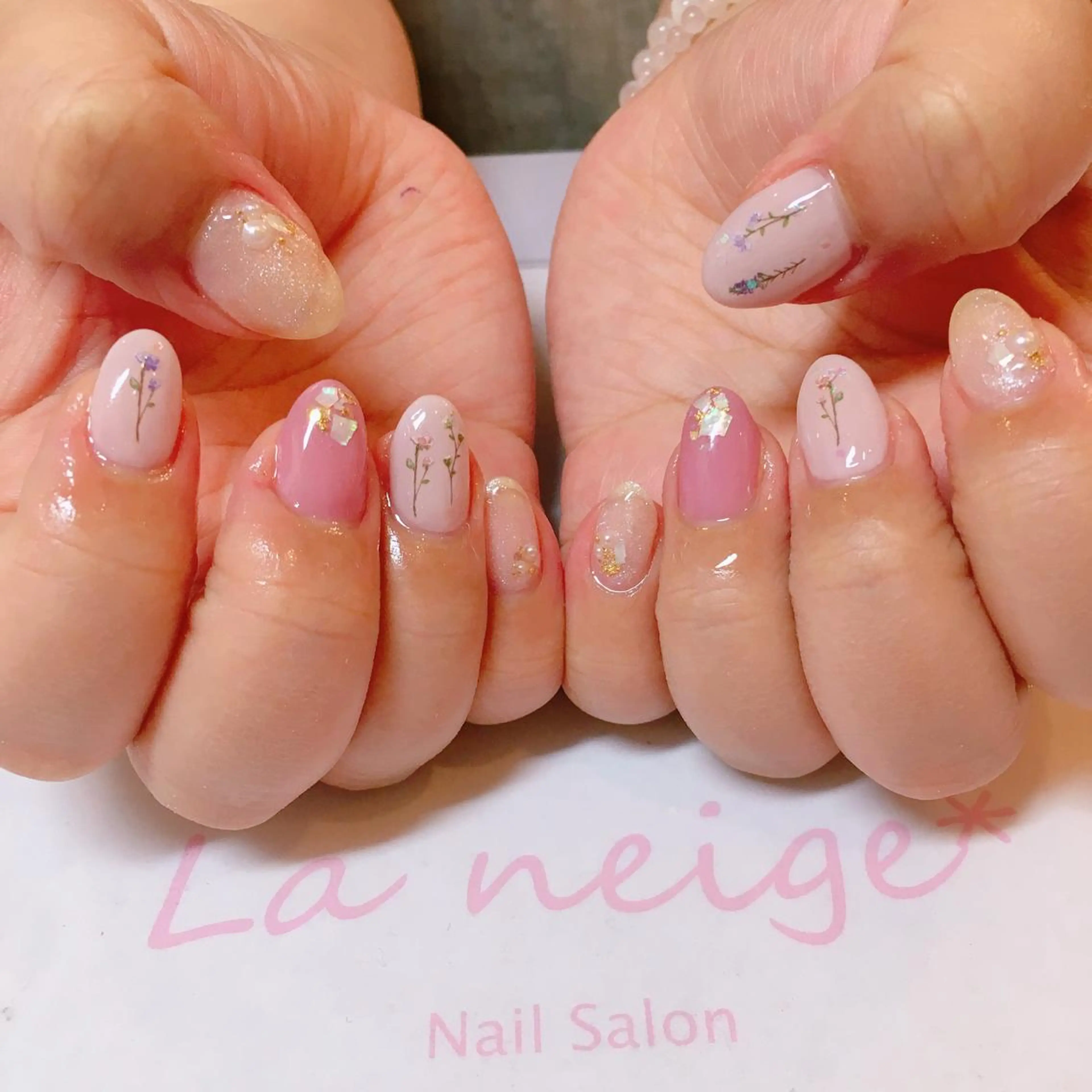 ネイル La neige* yuki 🥯🍑のネイルデザイン