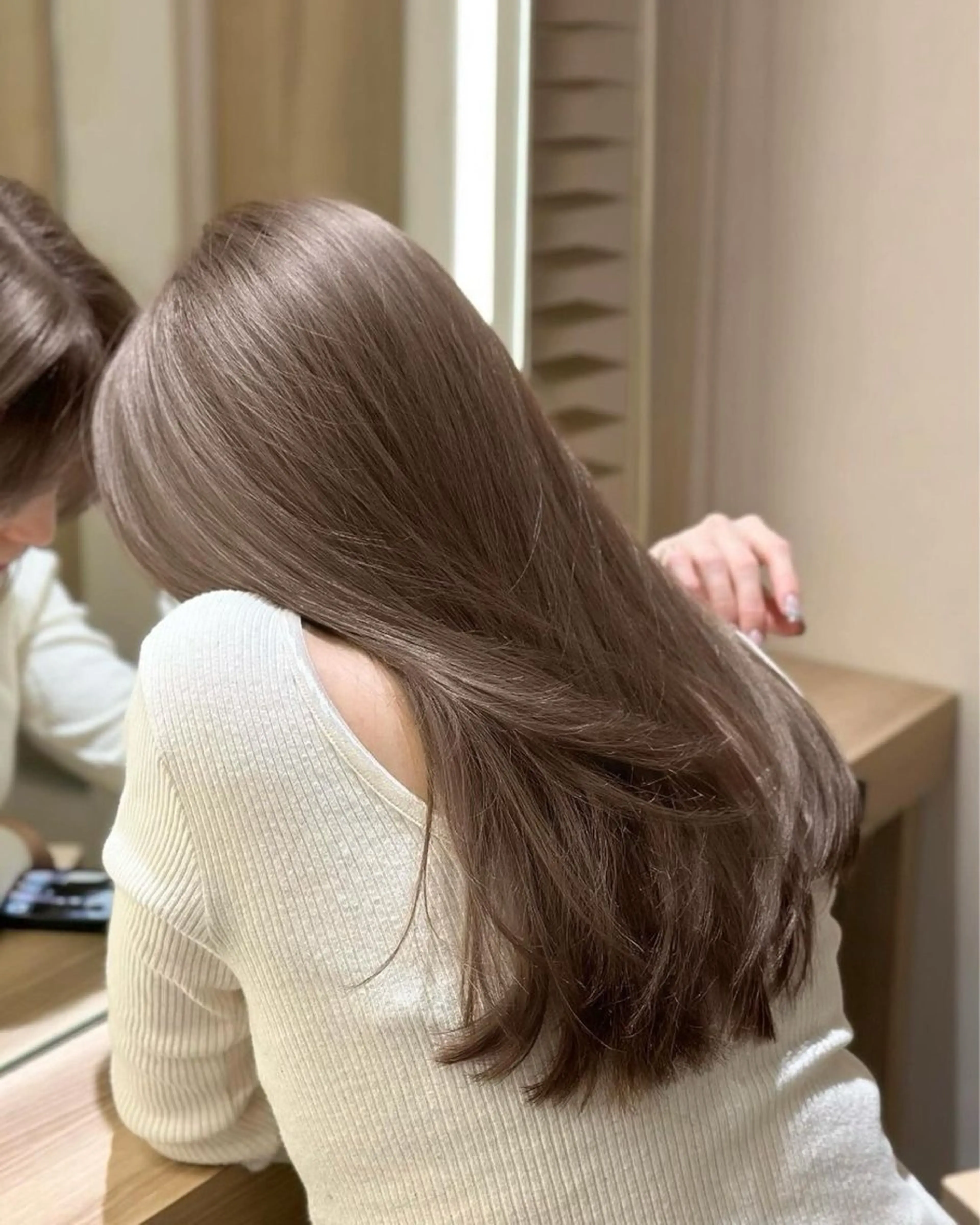 【透明感抜群🫧🫧】ブリーチ無しダブルカラー🎨の写真