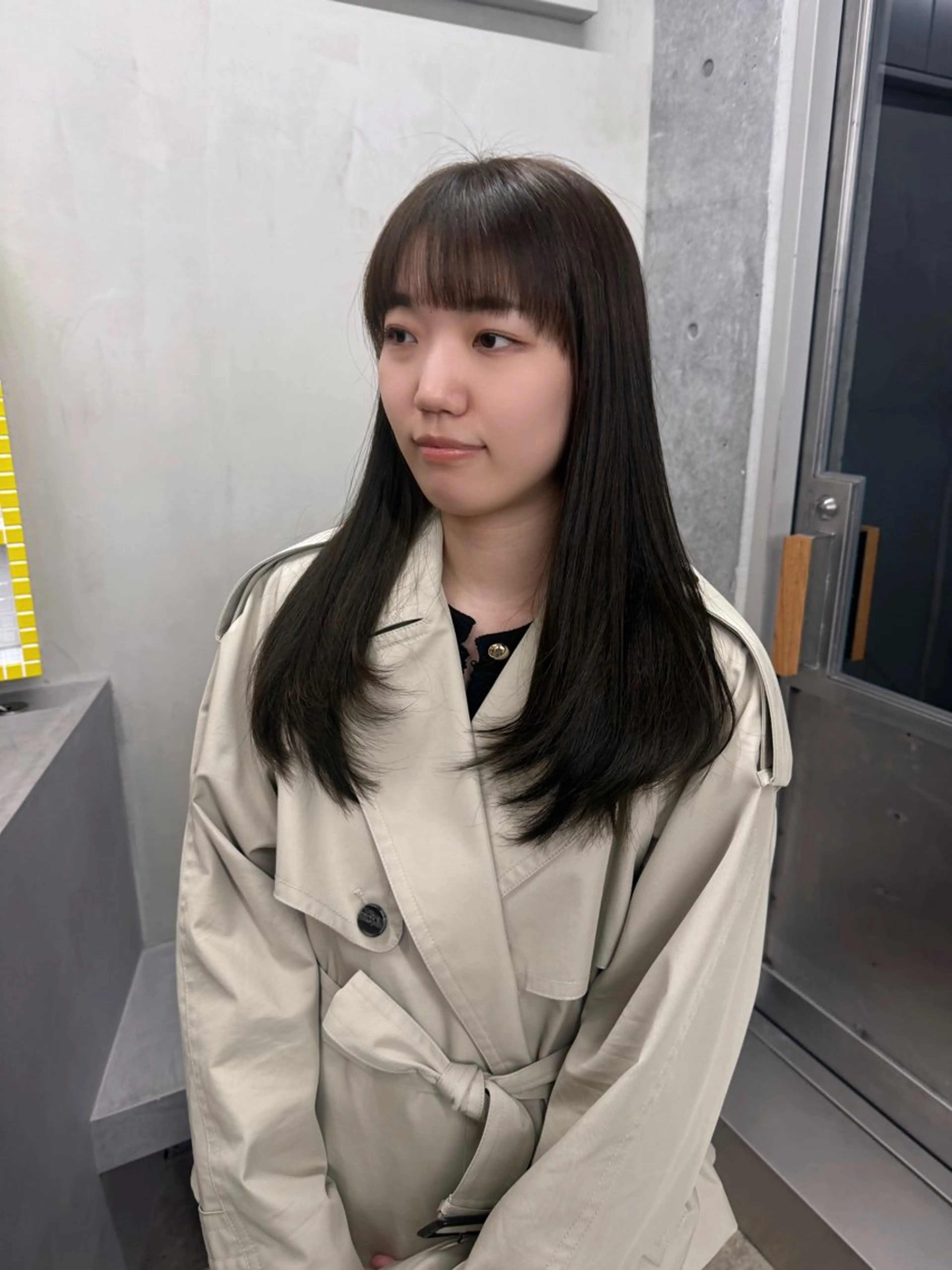 ロング カラー ロングレイヤー アッシュ ベージュカラー ブリーチ 透明感カラー カット ヘアカラー トリートメント 誰より丁寧なカット/ 小林輝/レイヤーのヘアスタイル