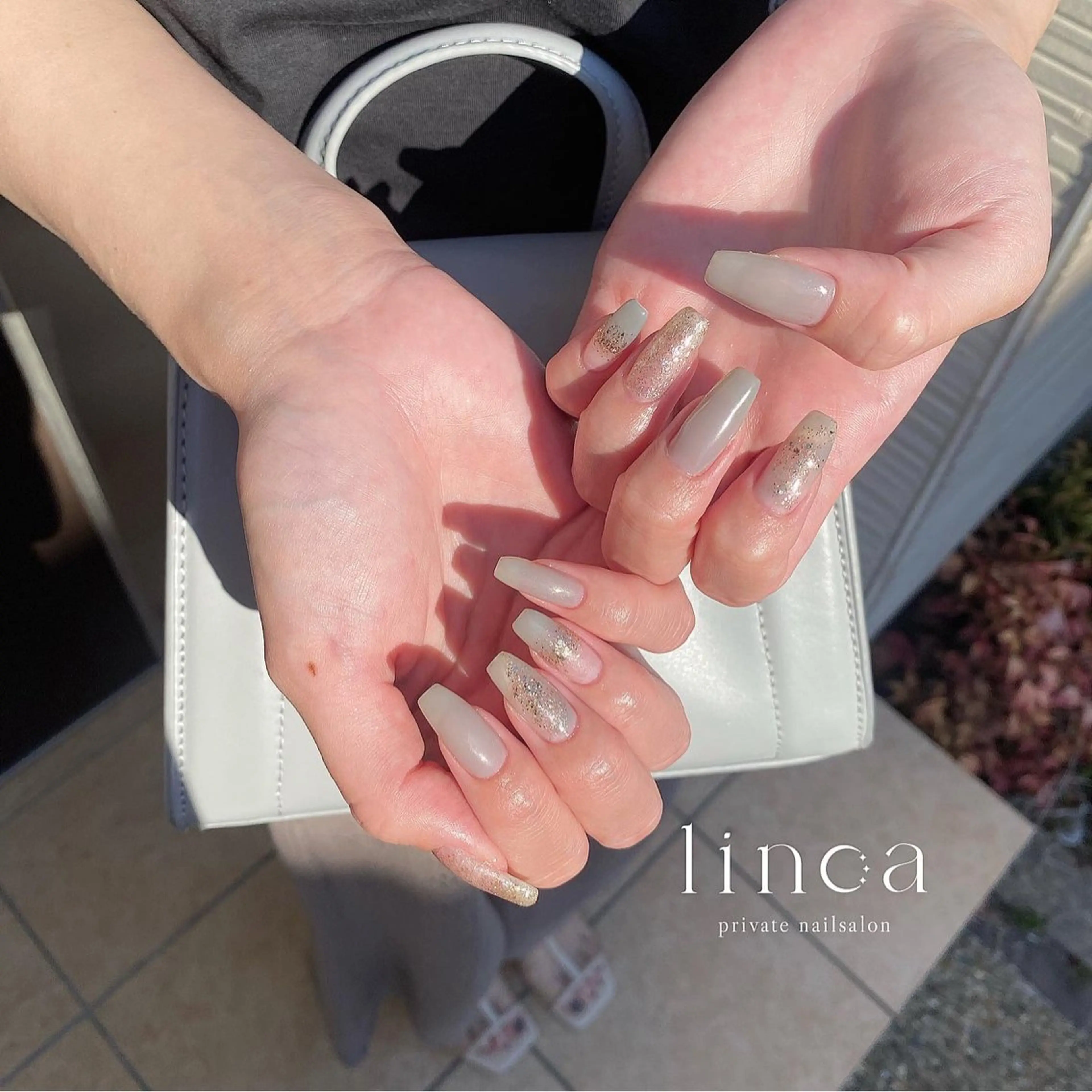ネイル アートネイル ニュアンスネイル シンプルネイル linoa nailのネイルデザイン