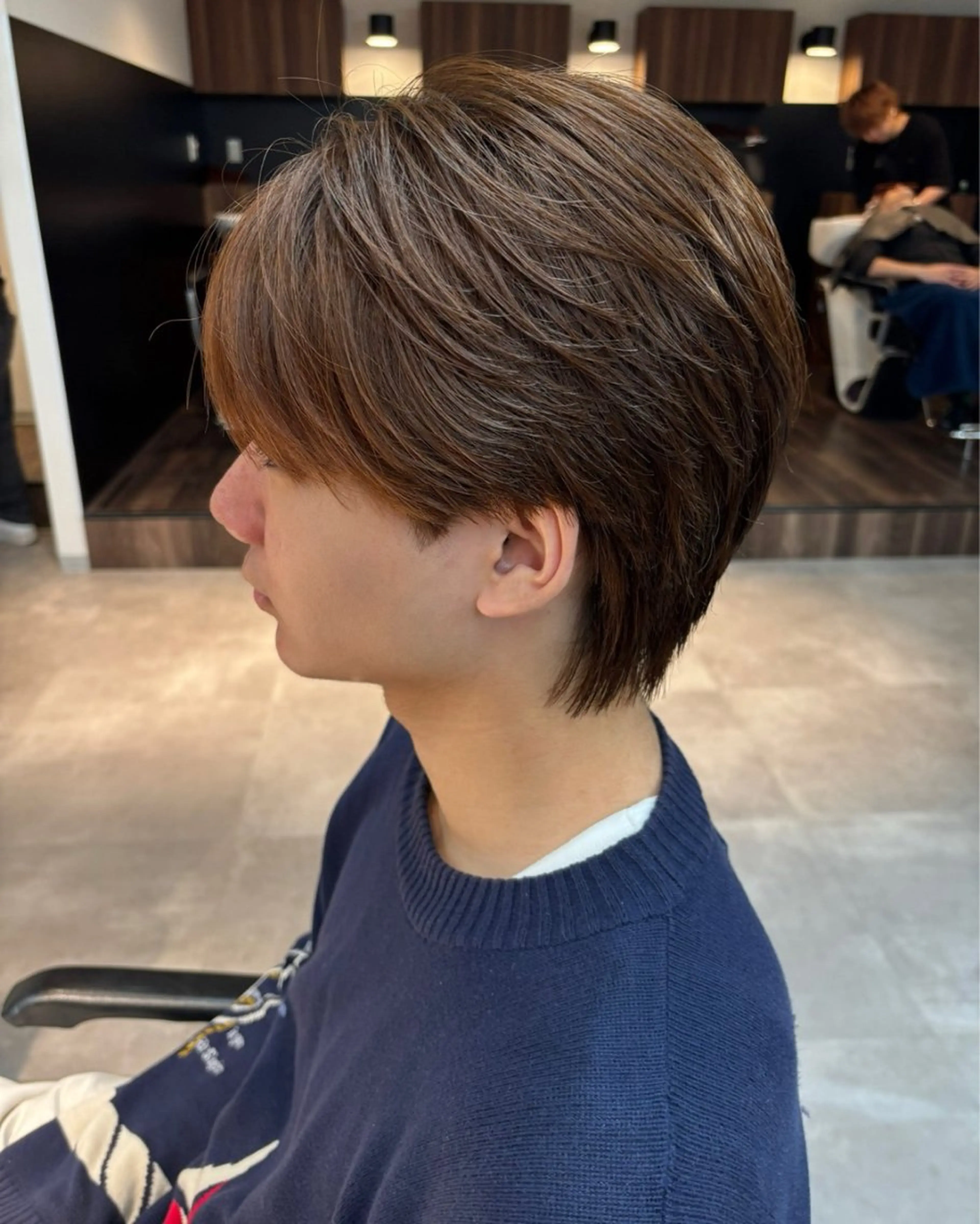 メンズ メンズ韓国風 マッシュ シースルーマッシュ カット 男の理想を叶える🔥 メンズパーマ特化｜関のヘアスタイル