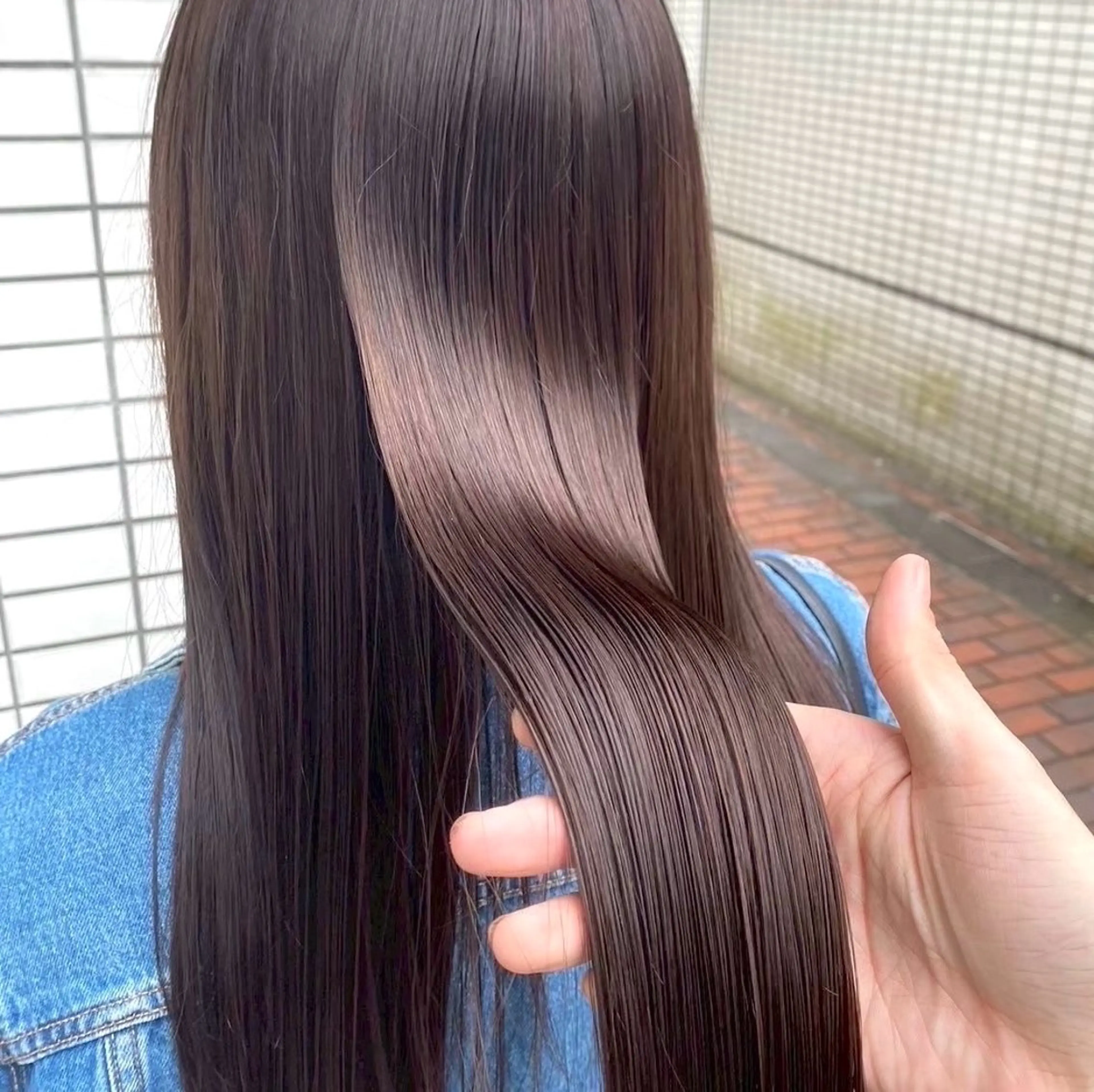 ロング ヘアカラー トリートメント 【髪質改善カラー】 あむ·. ⟡ 🖤のヘアスタイル