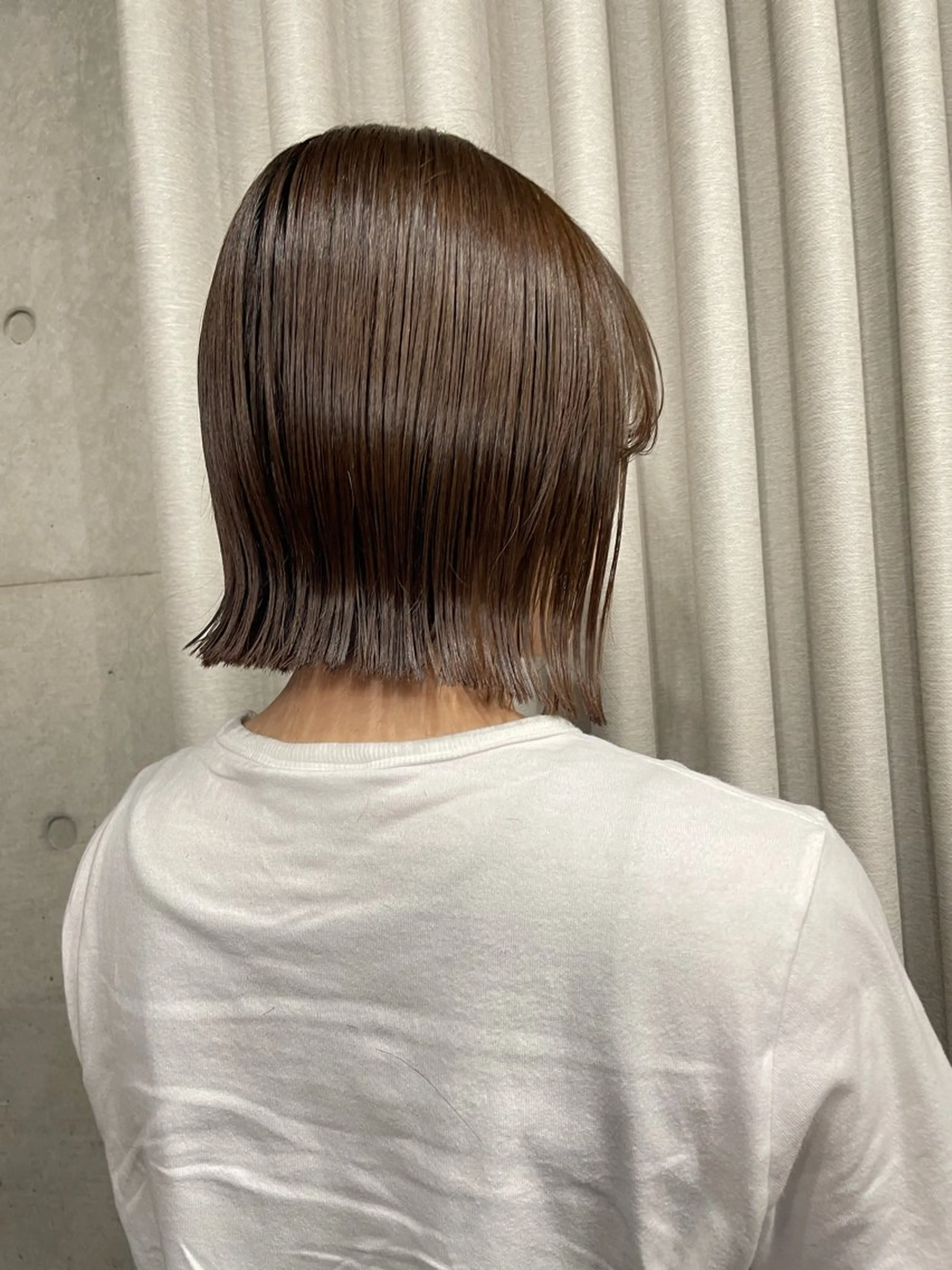 ミディアム カラー カット ヘアカラー トリートメント 表参道/髪質改善・ 透明感 colorのヘアスタイル