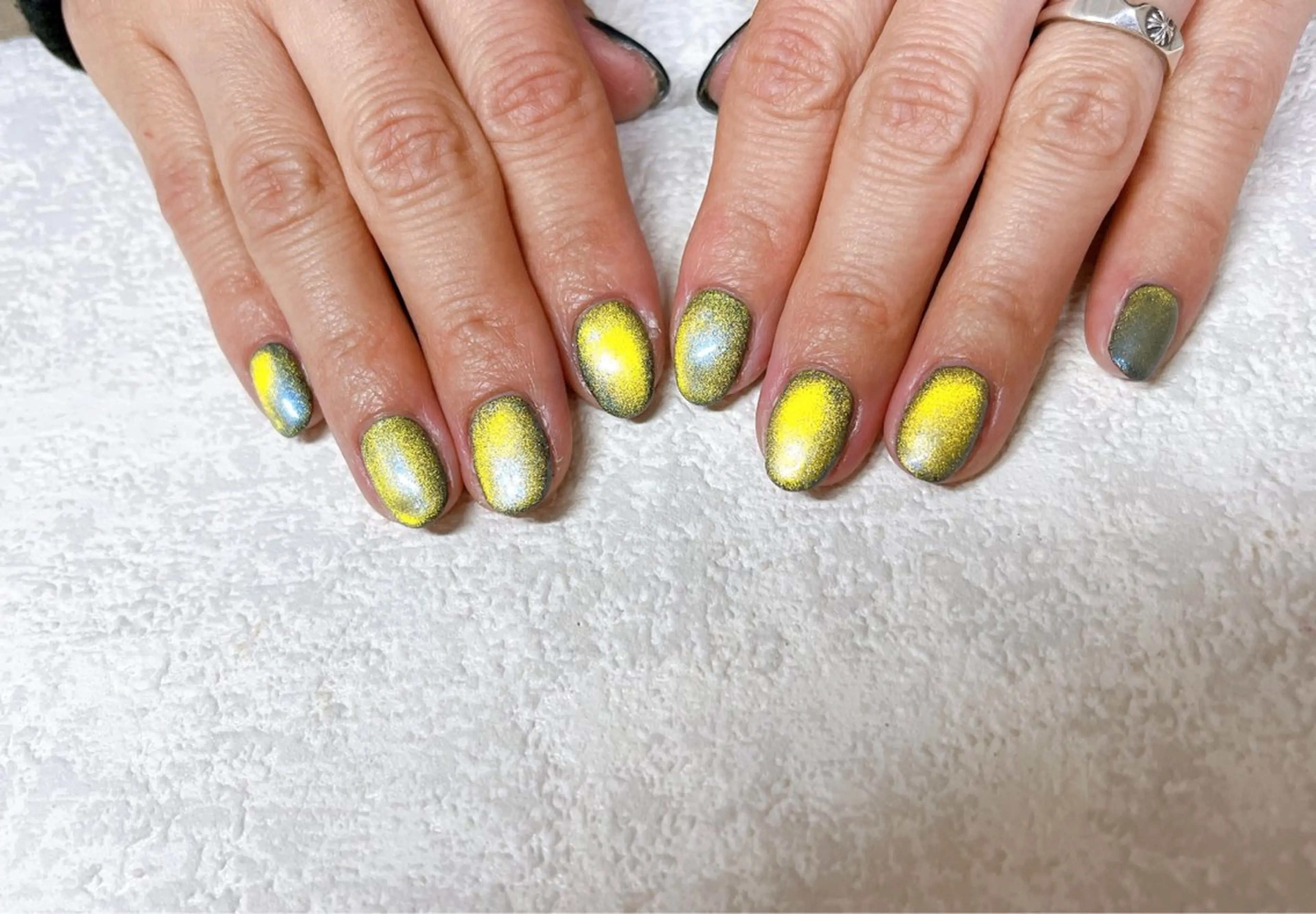 ネイル オーロラネイル フットネイル フレンチネイル ジェルネイル 韓国ネイル ハンドネイル Mogu nail 二子玉川のネイルデザイン