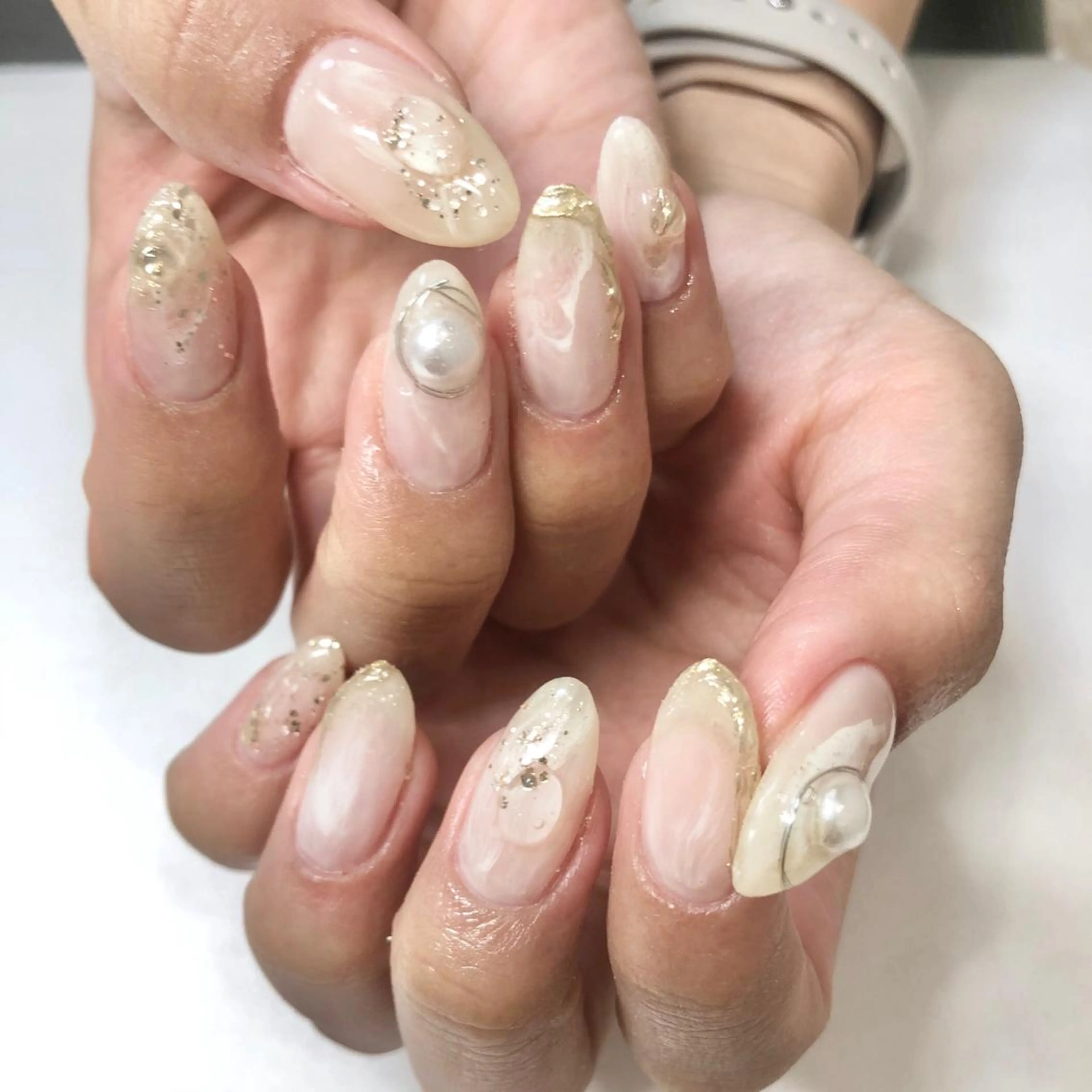 ネイル ニュアンスネイル 🎀AYAKO 🎀中韓ネイルのネイルデザイン