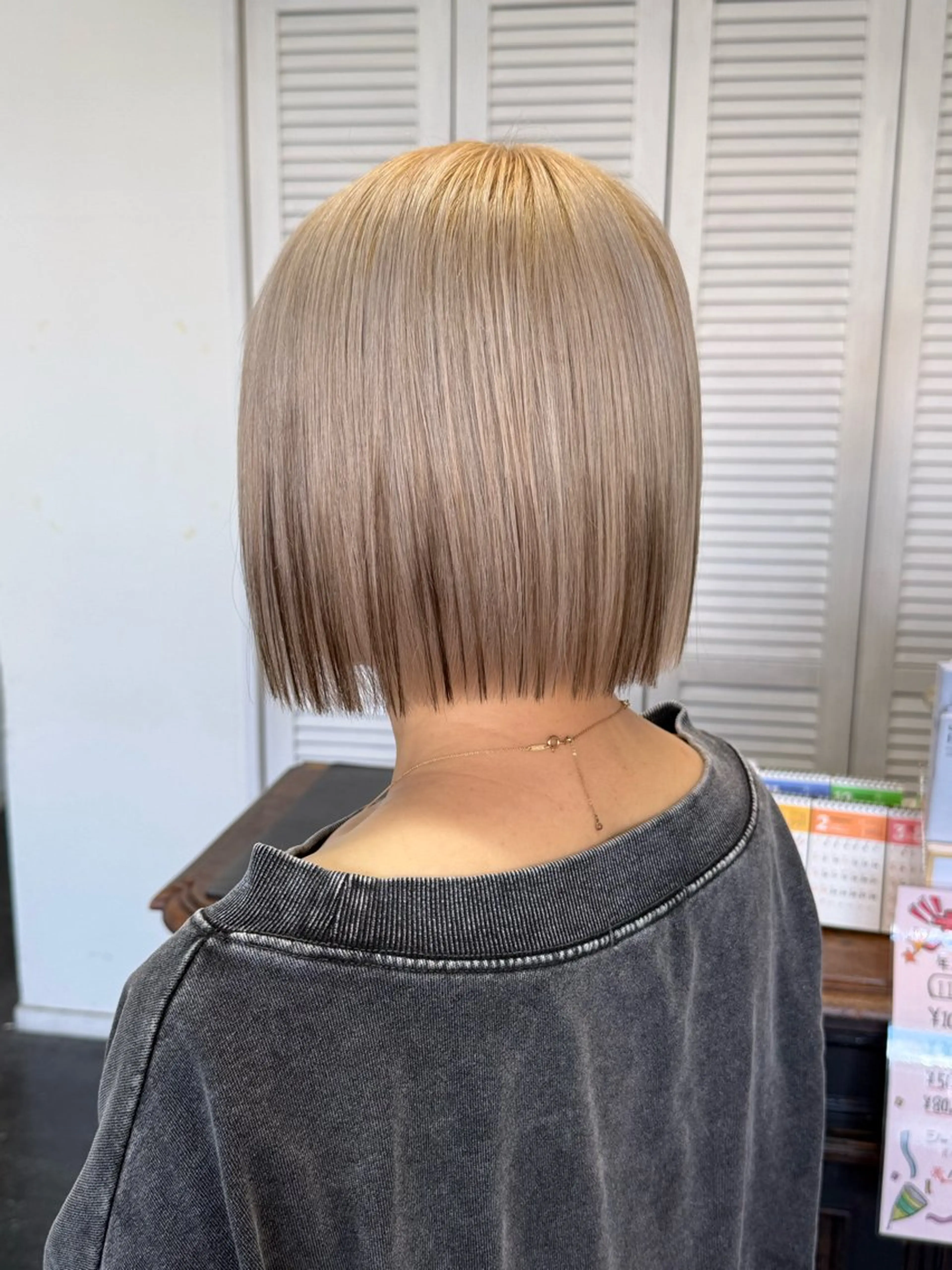 ショート ボブ ヘアカラー トリートメント 【SET-UP中庄】 浅沼結斗のヘアスタイル