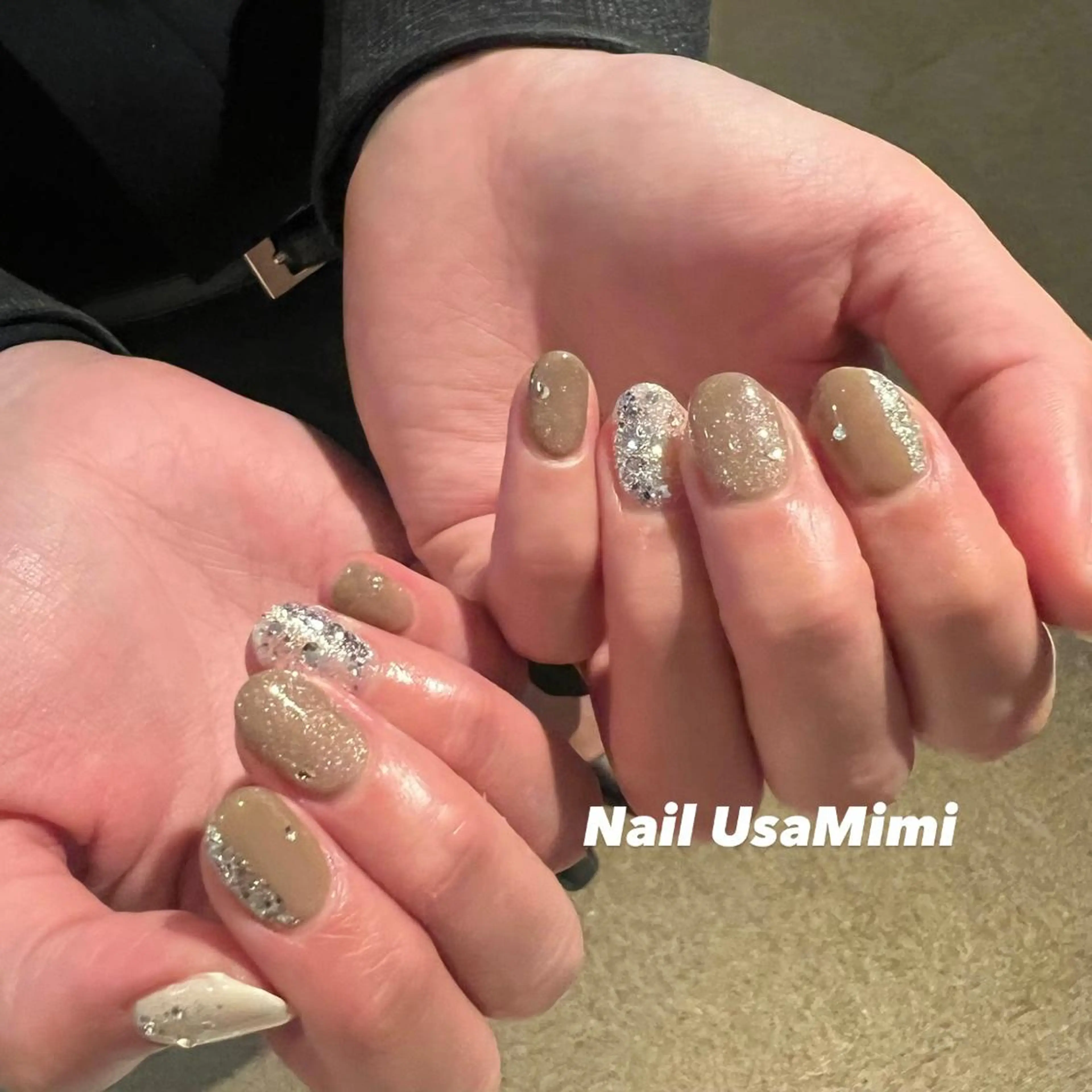 ネイル フットネイル ジェルネイル マグネットネイル 持ち込み ニュアンスネイル 本町ネイルNail UsaMimiのネイルデザイン