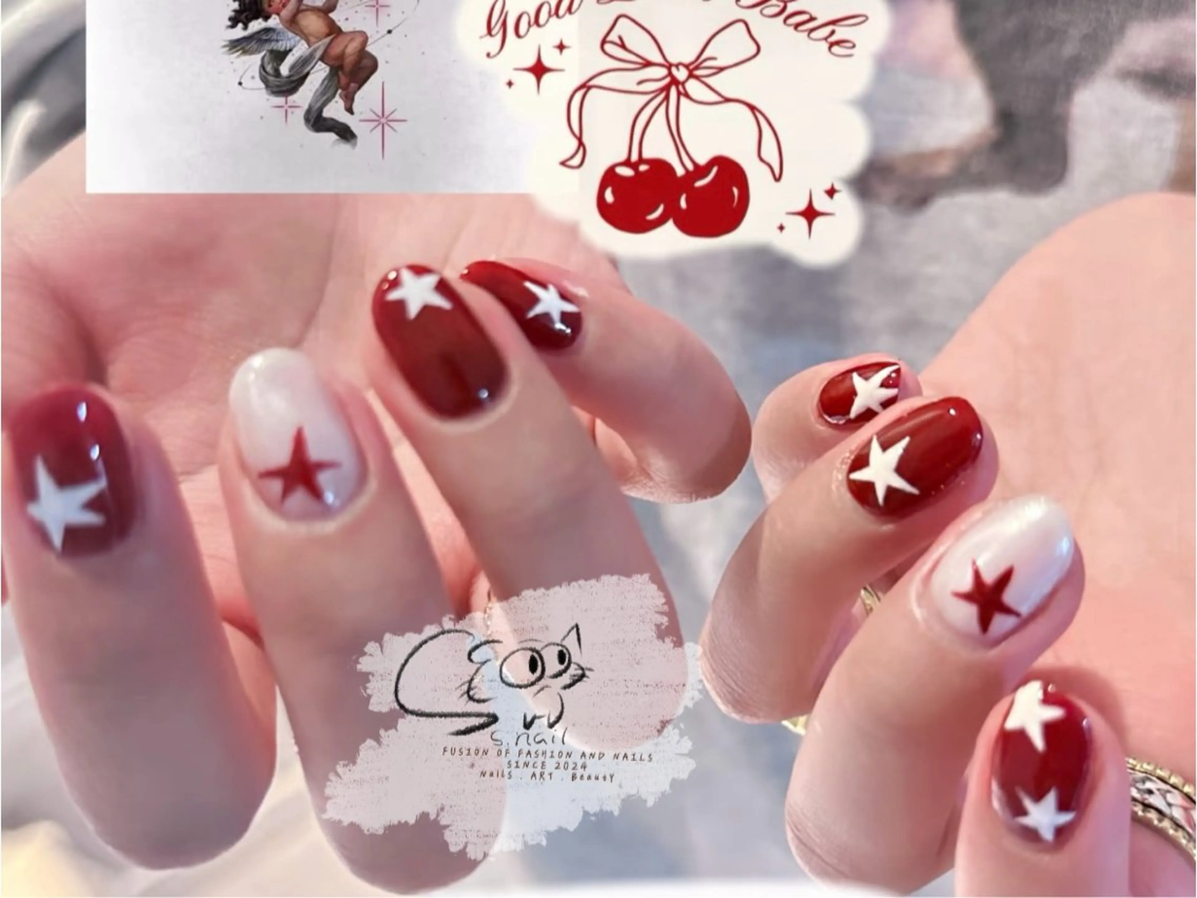 ネイル チークネイル フレンチネイル グラデーション マグネットネイル ワンカラーネイル ハンドネイル S.nail所属・S.nail _のネイルデザイン